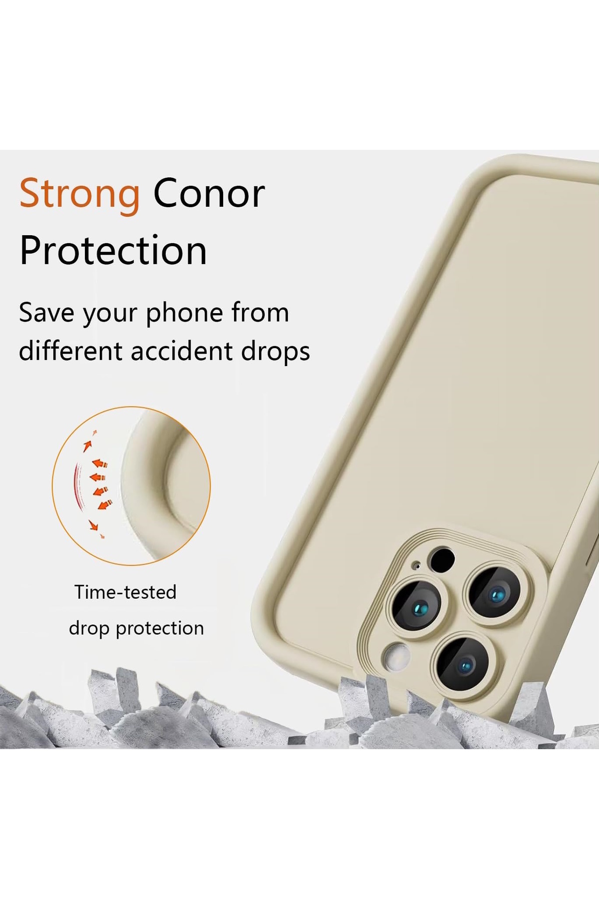 m.tk moveteck-Samsung Galaxy A06 Case Soft Colorful Launch Silicone Camera Protected with Protruding Edge 3D Coffe 6