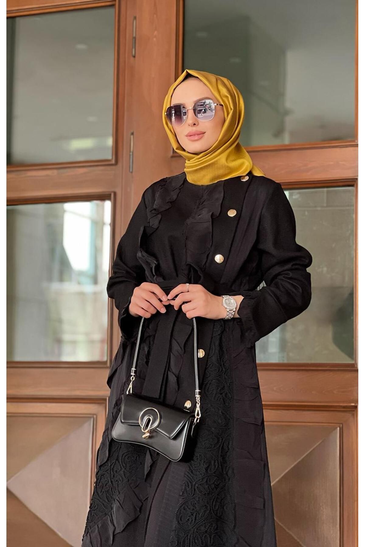 MissWhence-Black Top Coat - Model 36500 4