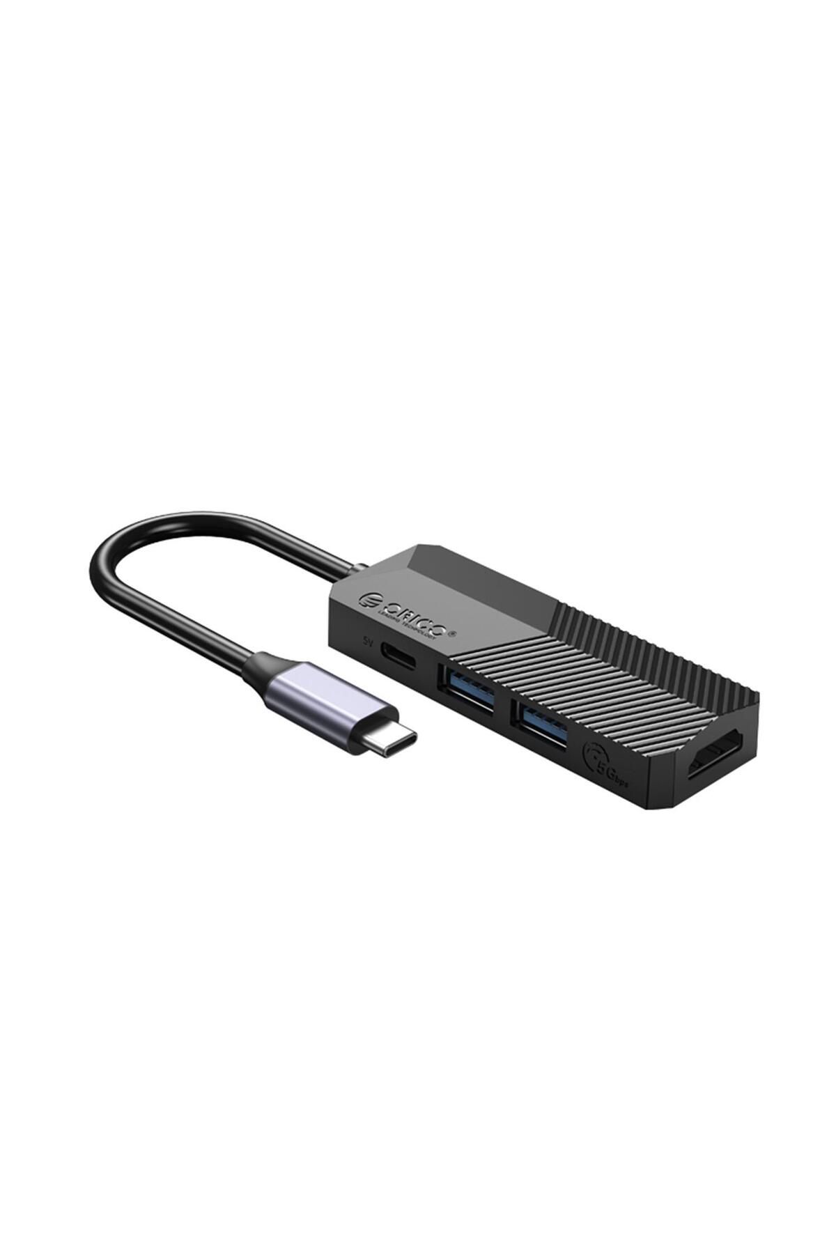 Orico Type-c Bağlantılı 2 Usb Portlu 4k@30hz Hdmı Docking Station Siyah