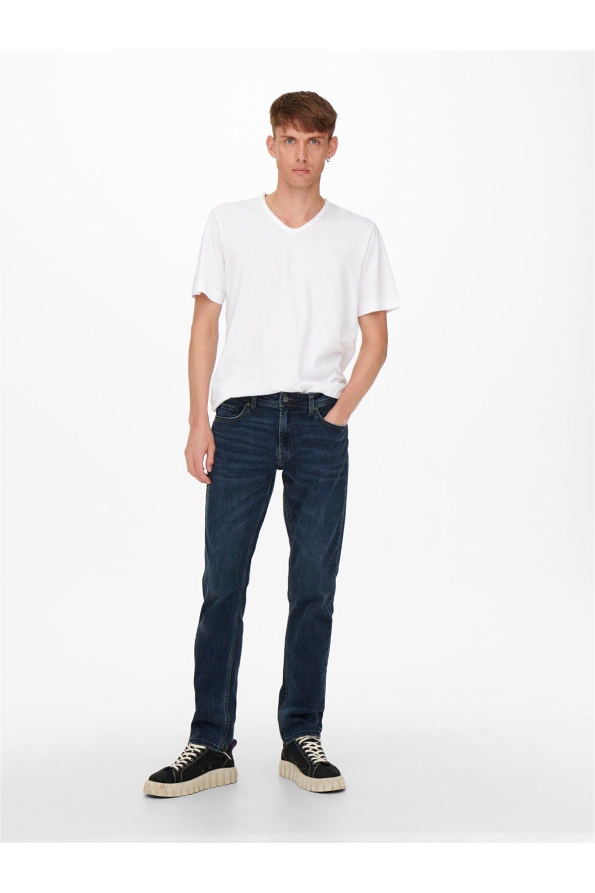 شلوار جین آبی مردانه Only Sons 22021887 sons Onsweft Reg D Blue Truetemp Pk1887 Noos Only & Sons