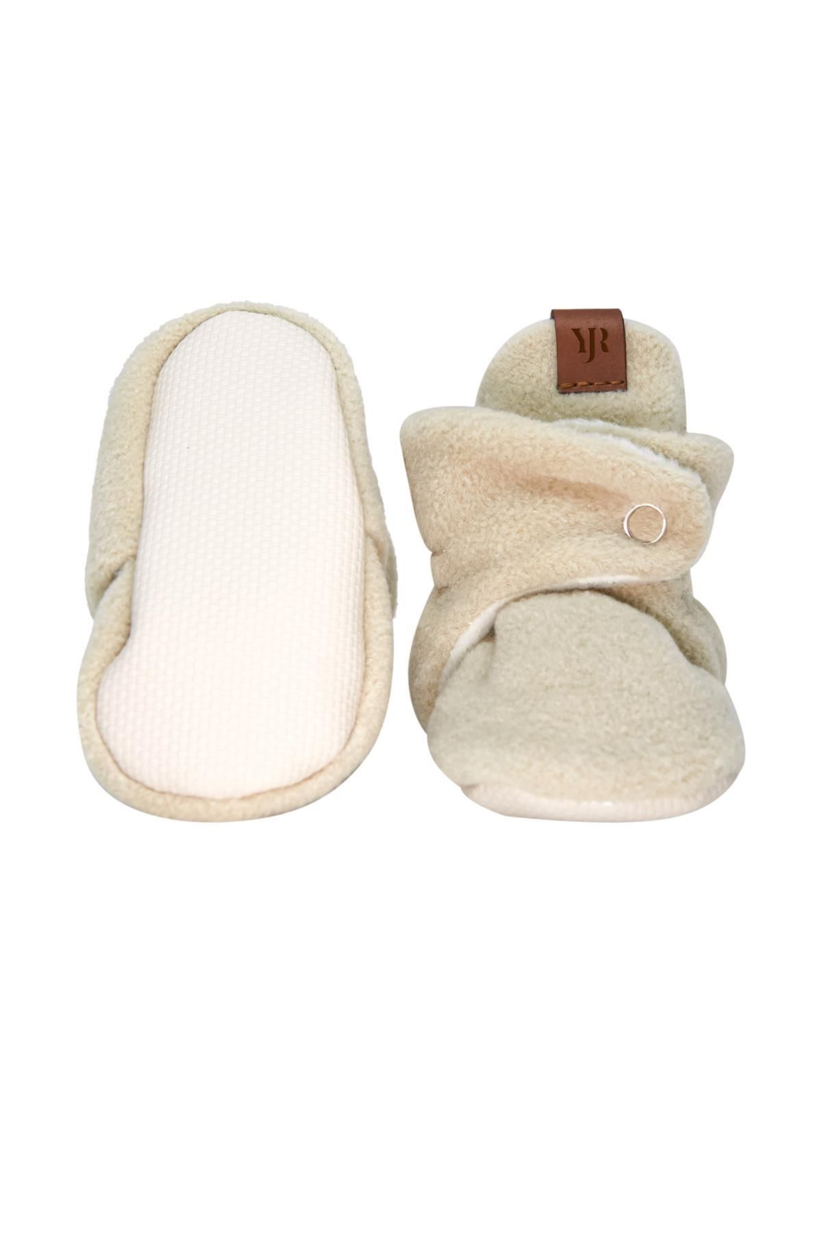 Caluu Baby-Non-Slip Sole, Baby Slippers, First Step Home Booties, Anti-Sweat, Anti-Pilling Fleece 3