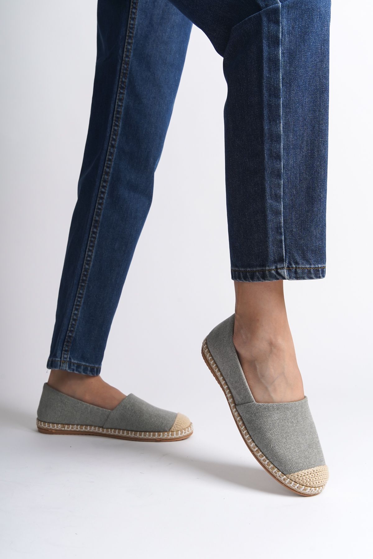 اسپادریل خاکستری زنانه پاسارلا اسپیدریل اورجینال Capone Outfitters