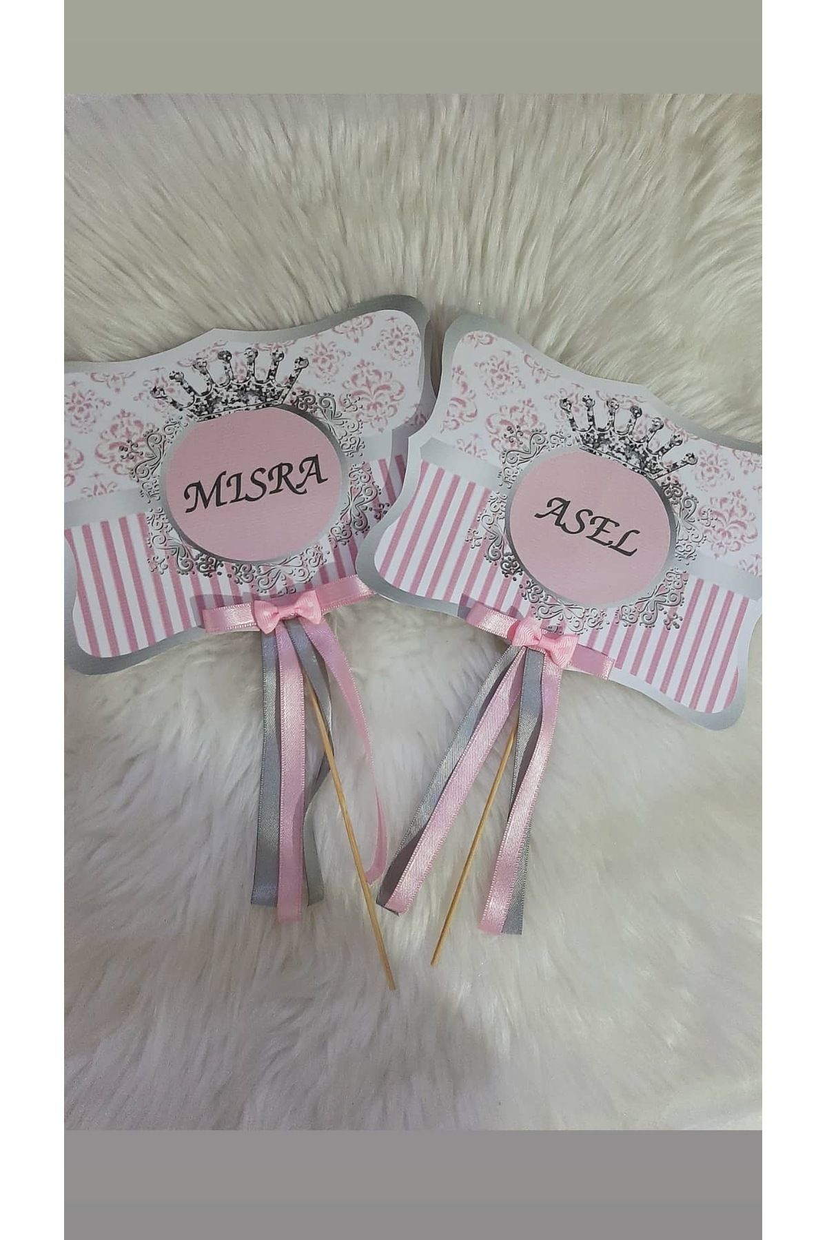 Mgs Konuşma balonu pembe renk (2 adet) istenilen yazı yazılır