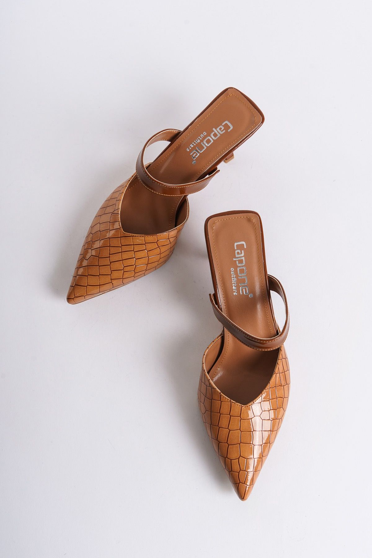 دمپایی چند رنگ زنانه پاشنه اورجینال Capone Outfitters