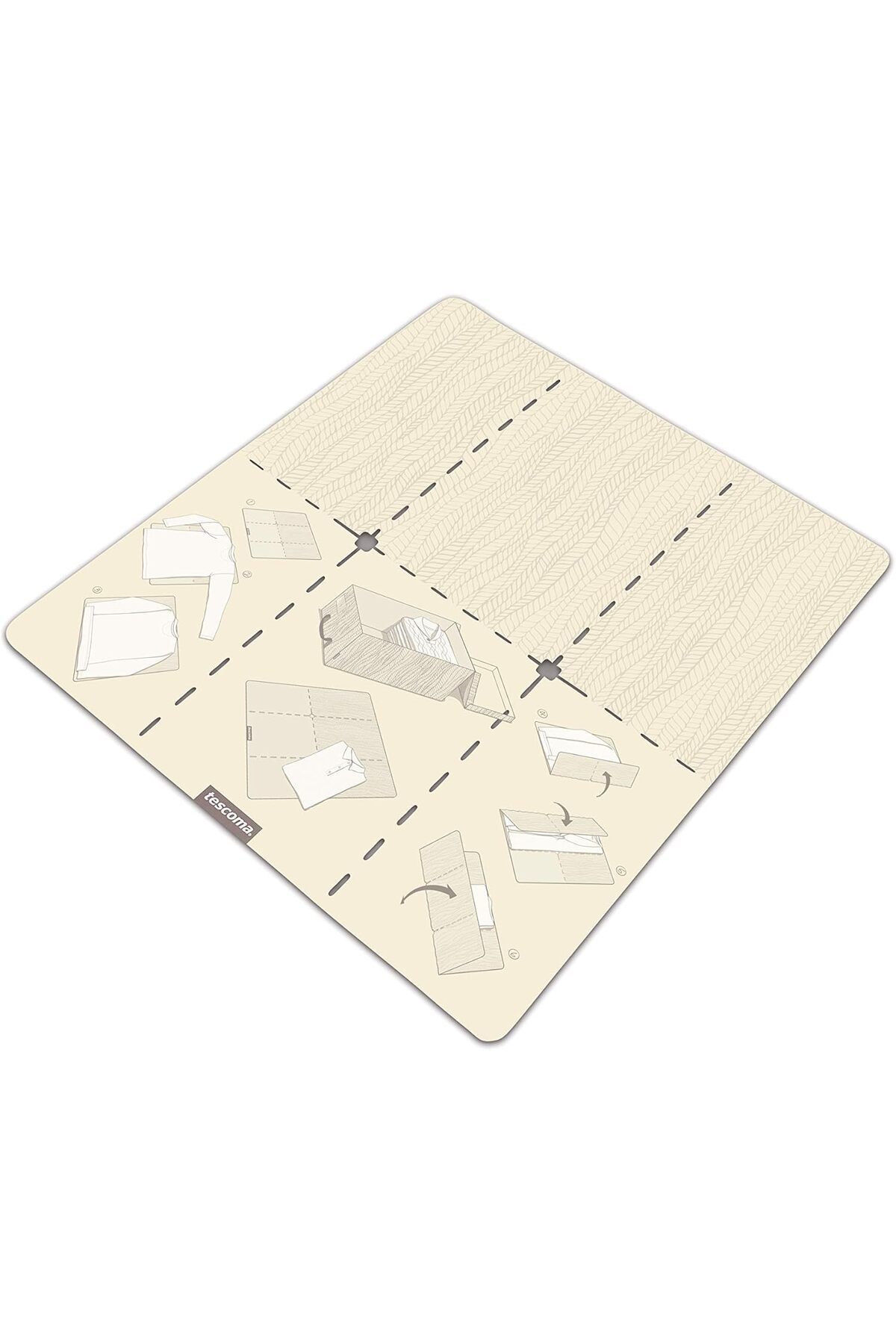 STOREMAX nffashopm Giysi Klasörü, Büyük, Krem, 64,5 x 68 cm storestarx 1051353