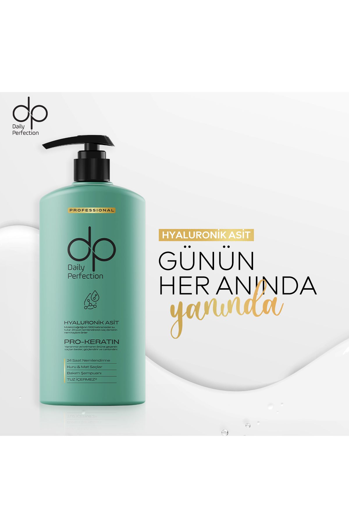 dp Daily Perfection-425 ml Hyaluronic Acid Shampoo 3