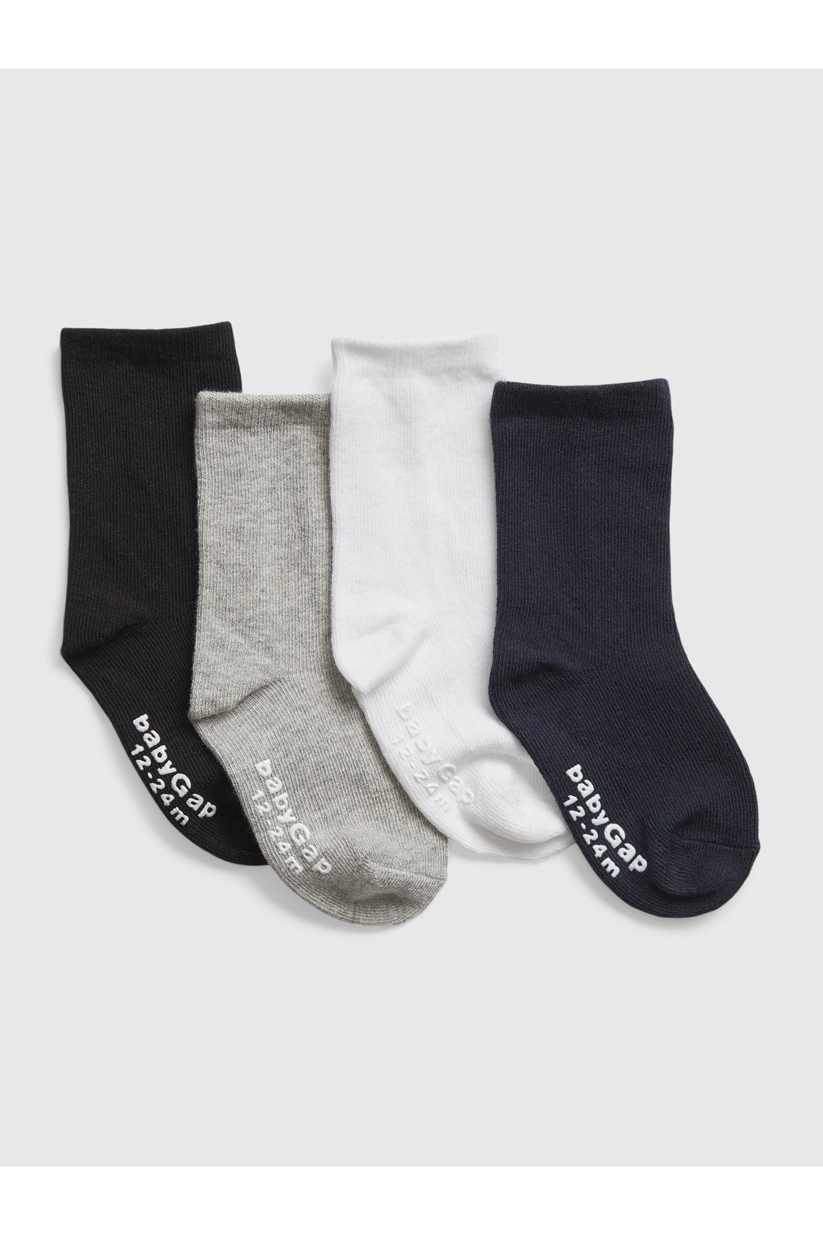 جوراب چند رنگ پسرانه و دخترانه بچگانه جورابهای خدمه BABY 4 بسته GAP