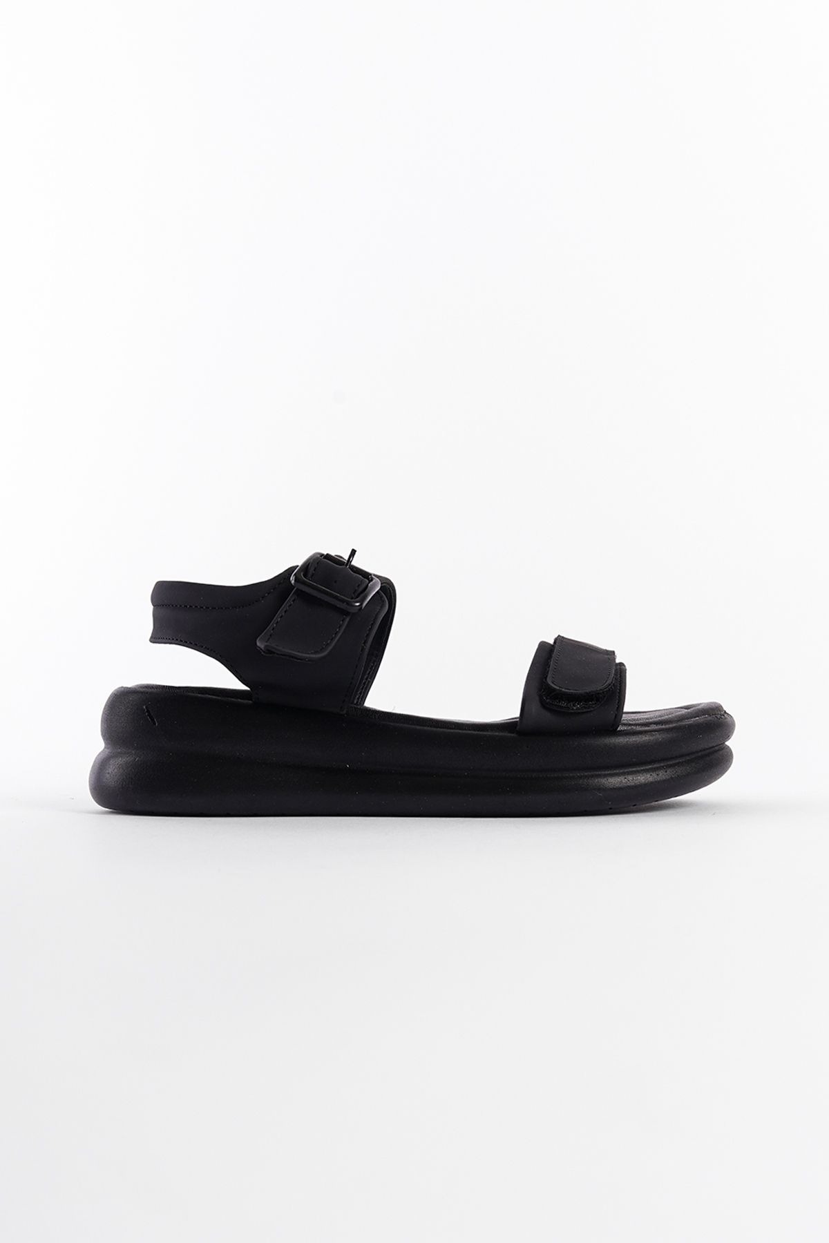 صندل مشکی زنانه های مبتنی بر راحتی Capone Outfitters