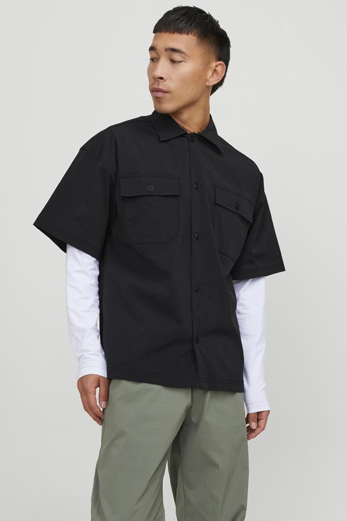 پیراهن مردانه راسته آستین بلند | جک اند جونز Jack & Jones 12251280 - تصویر 6