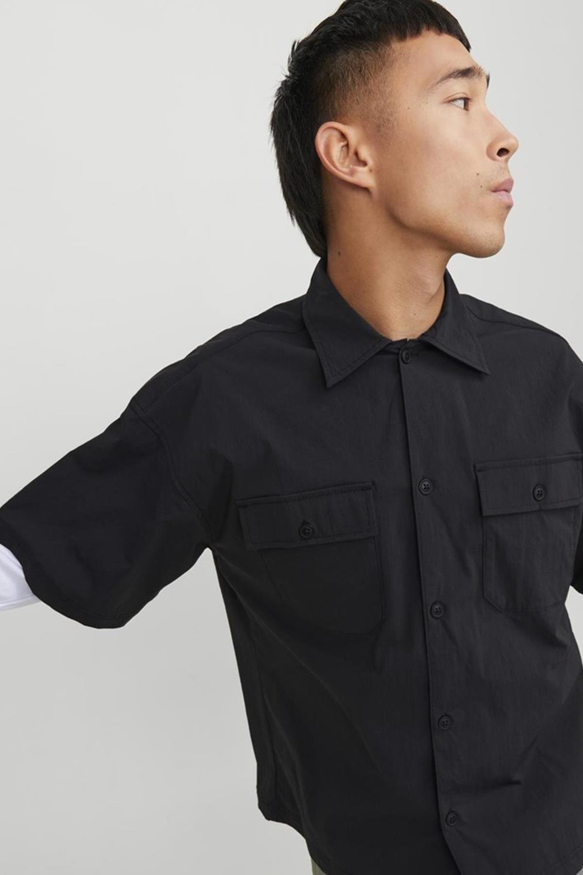 پیراهن مردانه راسته آستین بلند | جک اند جونز Jack & Jones 12251280 - تصویر 3