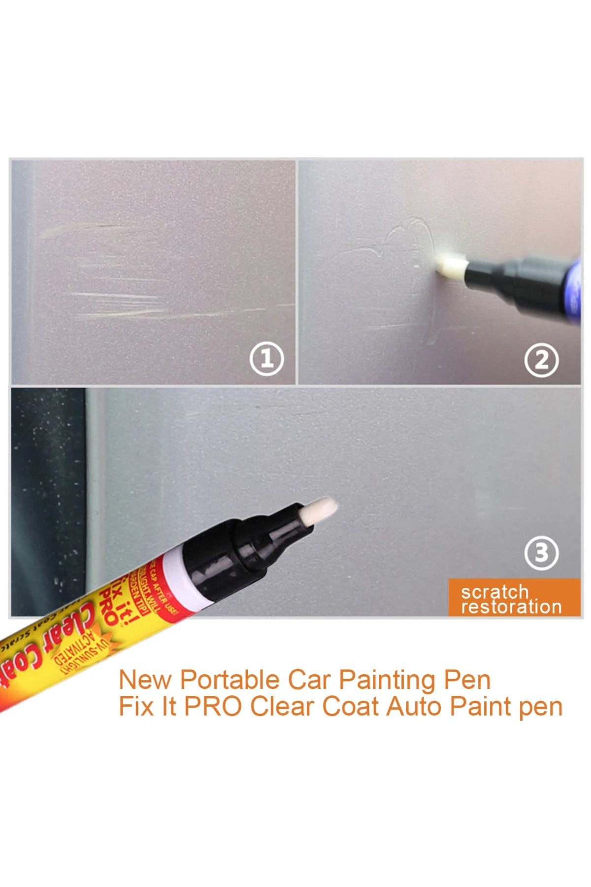 Choice-Fix It Pro Clear Coat Application Car Scratch Repair Remover Pen Paint Care 3