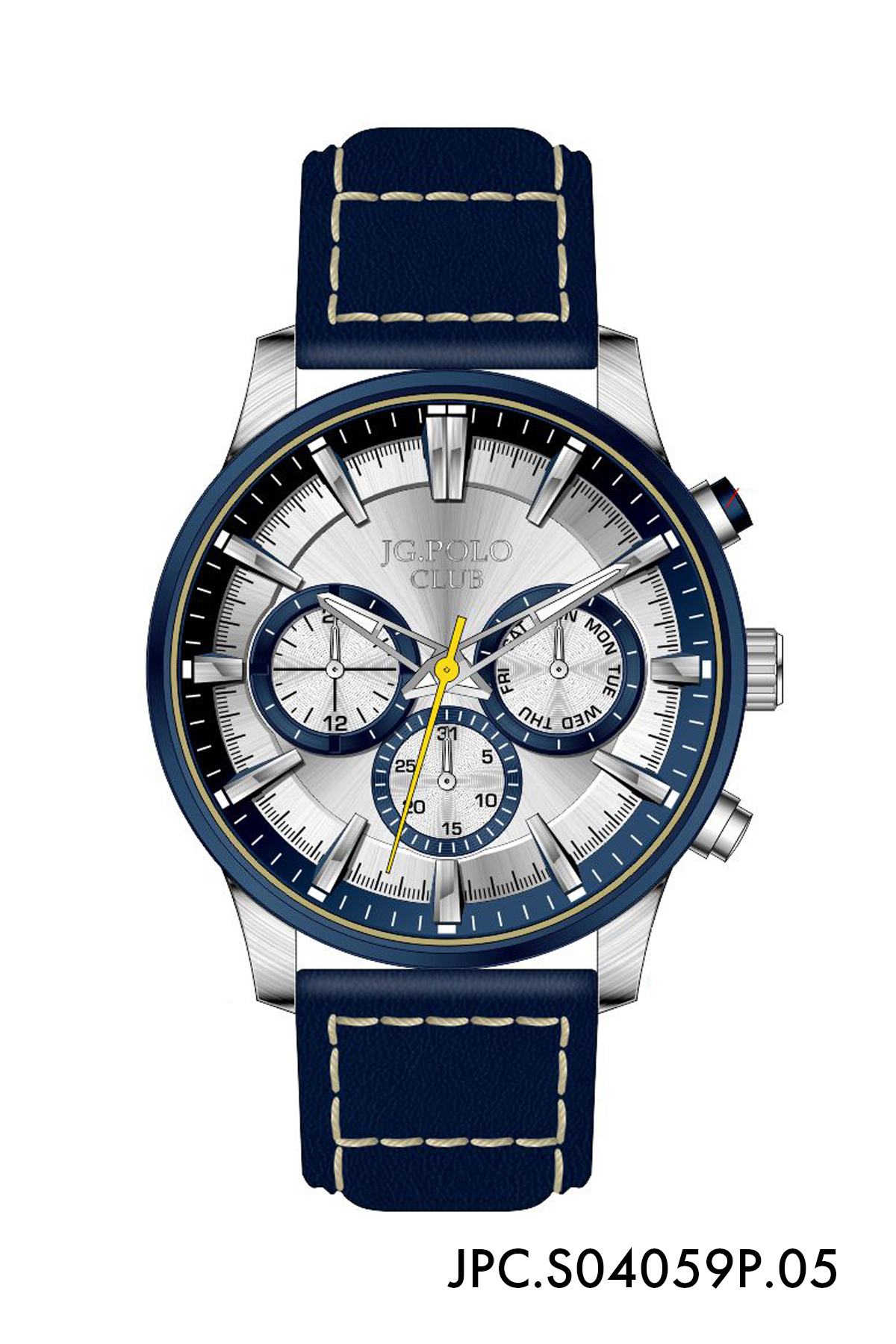JG. Polo Club-Jg Polo Club Leather Wristwatch 1