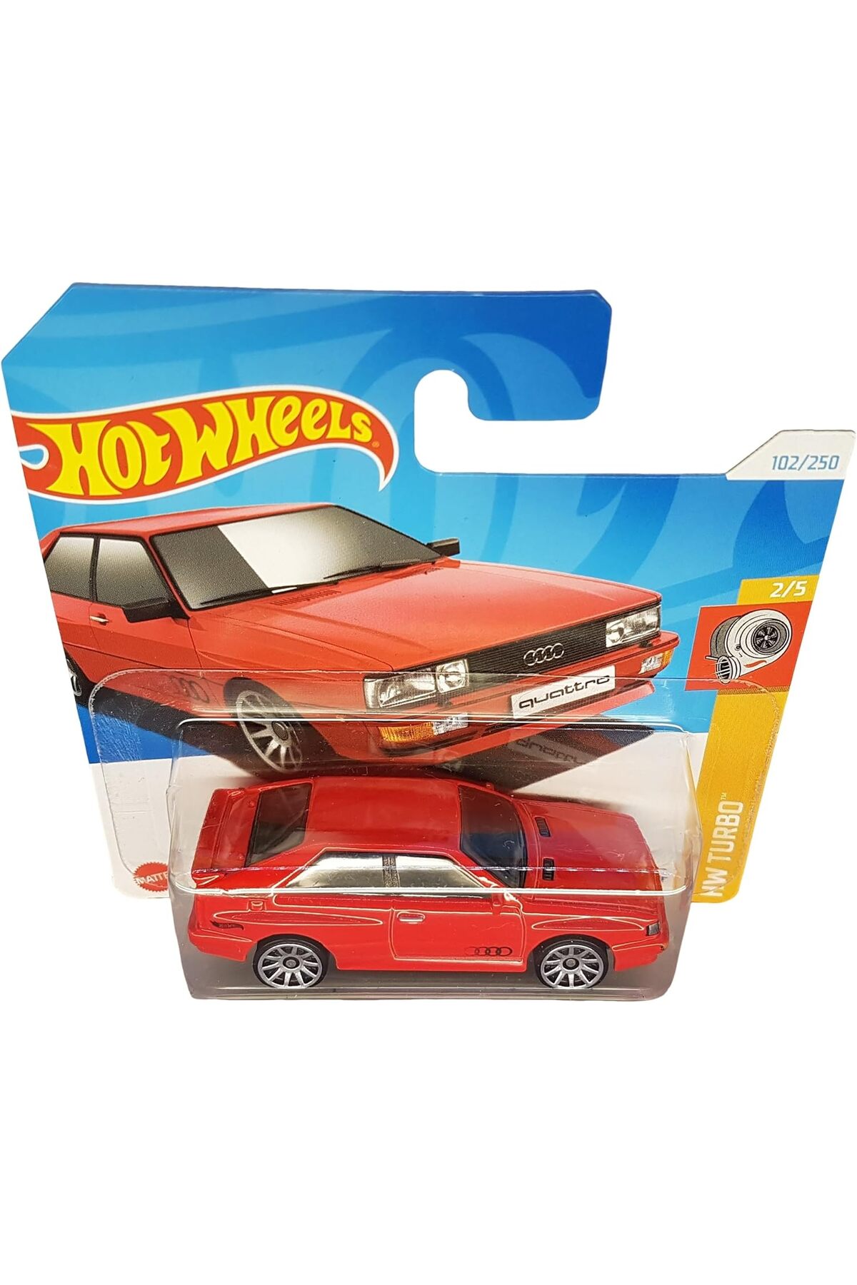 HOT WHEELS - ´87 Audi Quattro - Hw Turbo 2/5 - Hry55 - Short Card