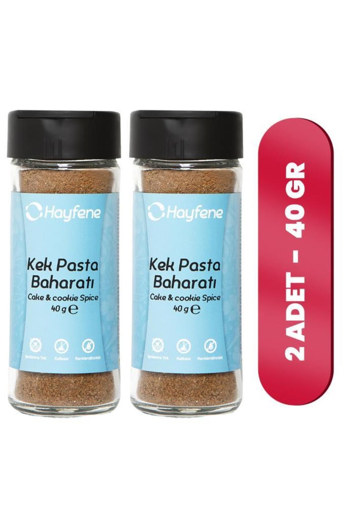 Hayfene 2'li Kek Pasta Baharatı 40 G Baharat Seti