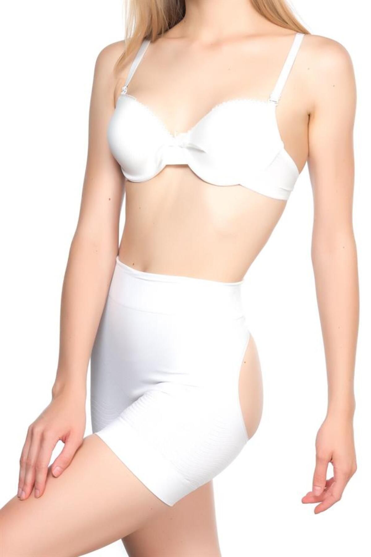 MONFERE-White Open Anti Cellulite Corset 3