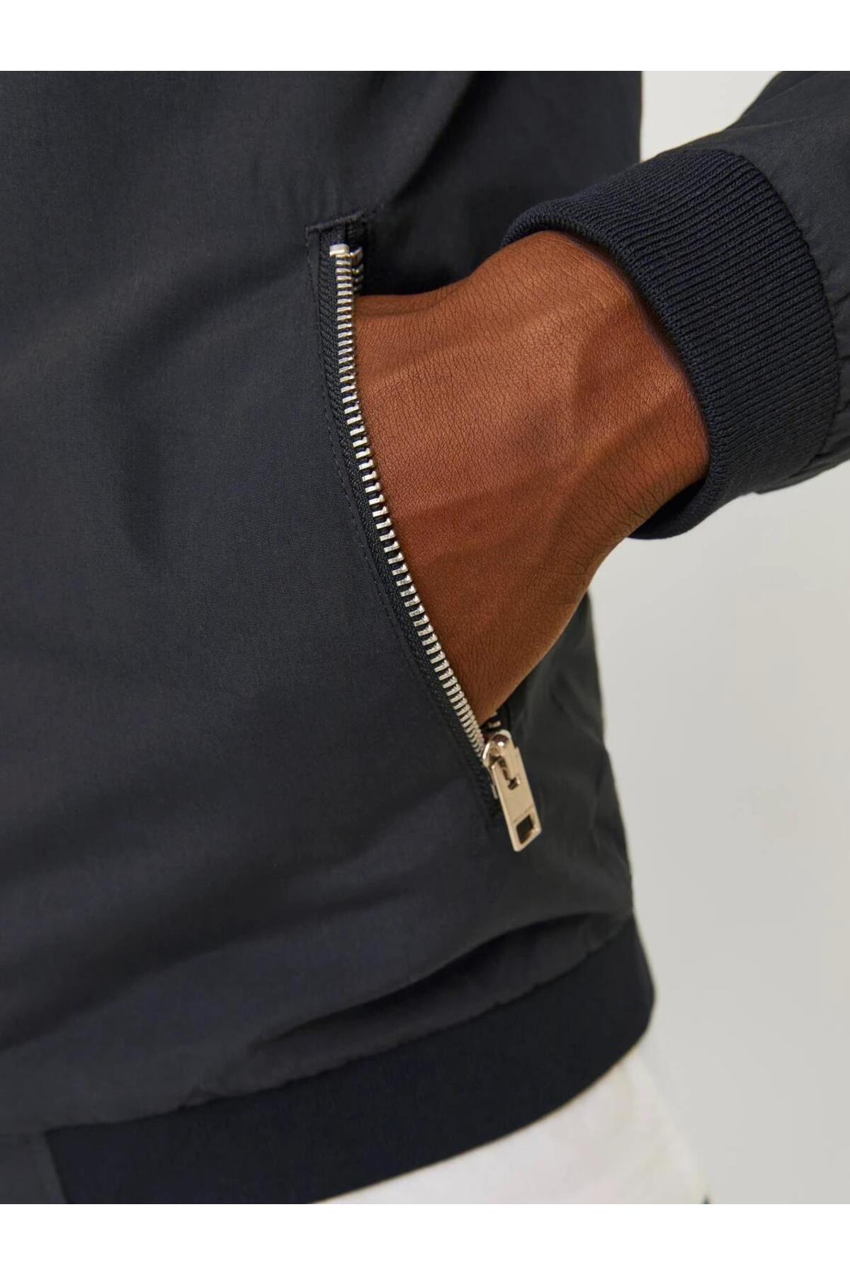 Jack & Jones  JACK JONES Erkek Suya Dayanıklı Bomber Ceket 12165203 - Görsel 7