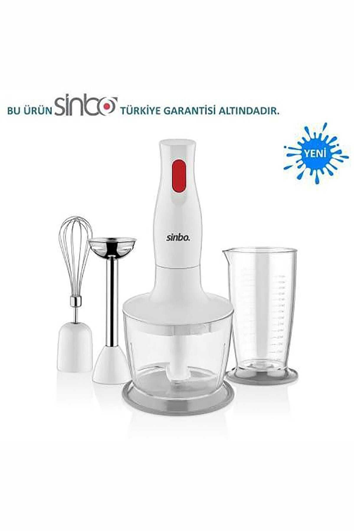 Elioure SHB-3147 3 Fonksiyonlu El Blender Seti - Beyaz / 400 Watt