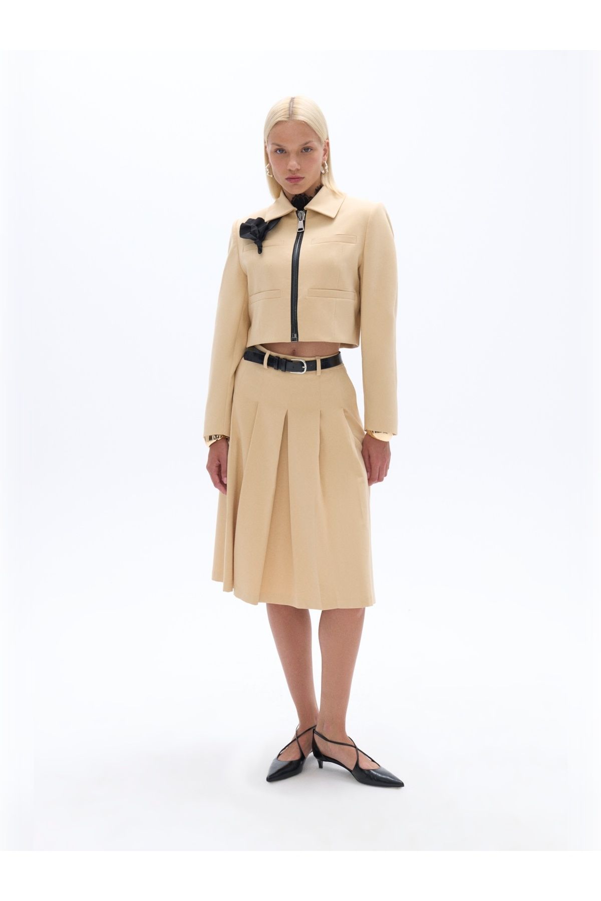 Nocturne-Padded Taffeta Detailed Jacket 2