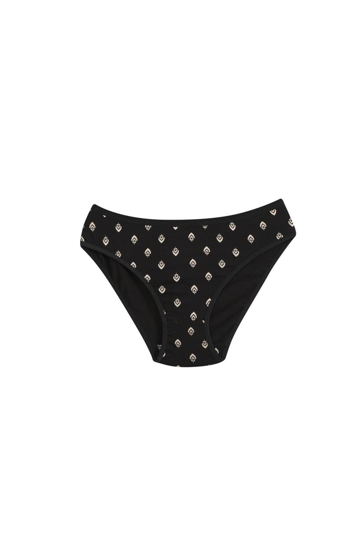 Akbeniz-Striped Women's Panties Set of 3 - 40247 3