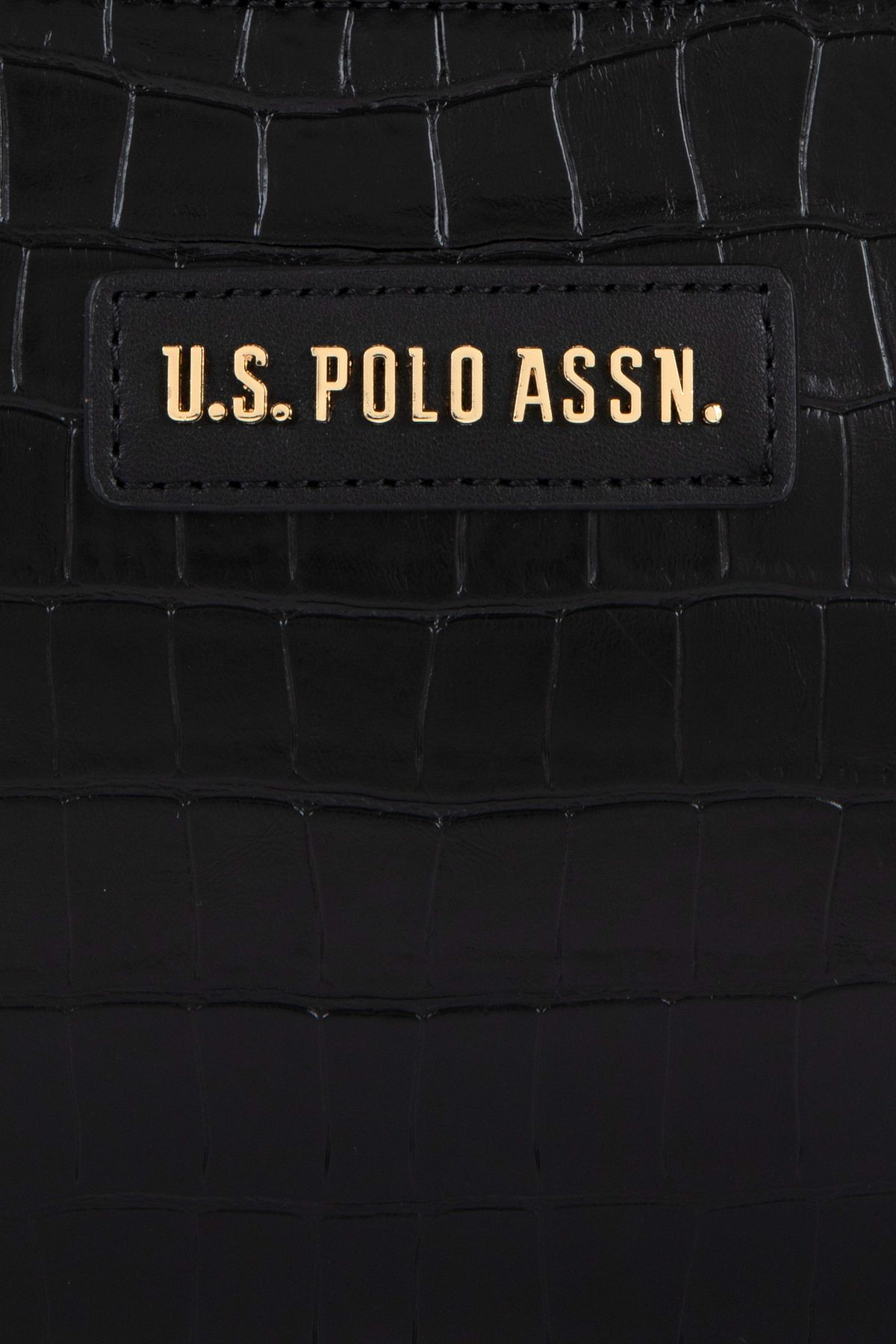 U.S. Polo Assn.-حقيبة يد تمساح سوداء نسائية 50300272 -vr046 7
