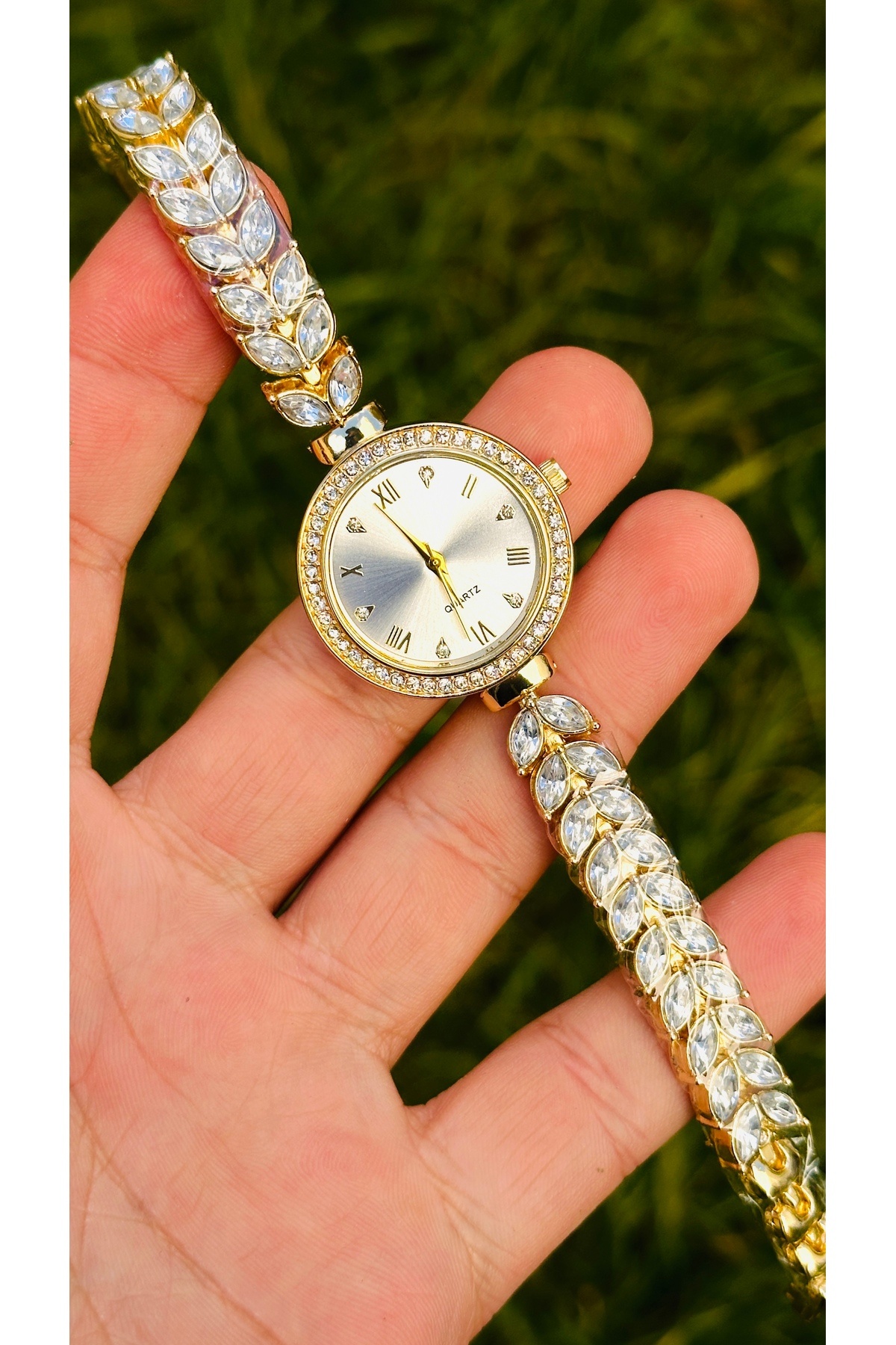 pullmarkt  Ottoman Serisi - lale taş desenli kadın kol saati - Görsel 3