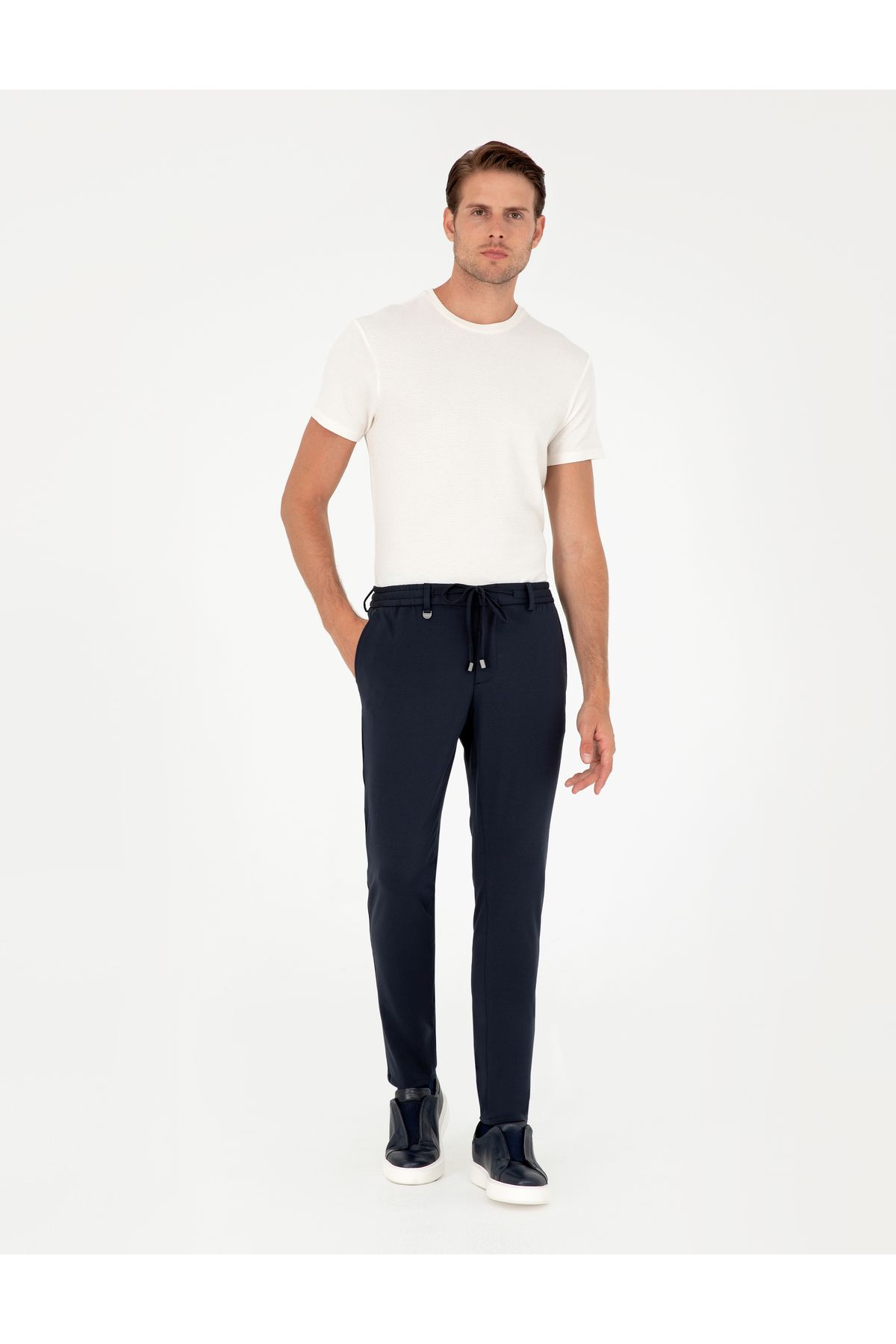 Pierre Cardin Navy Blue Classic Jogger Trousers 50294135-VR033