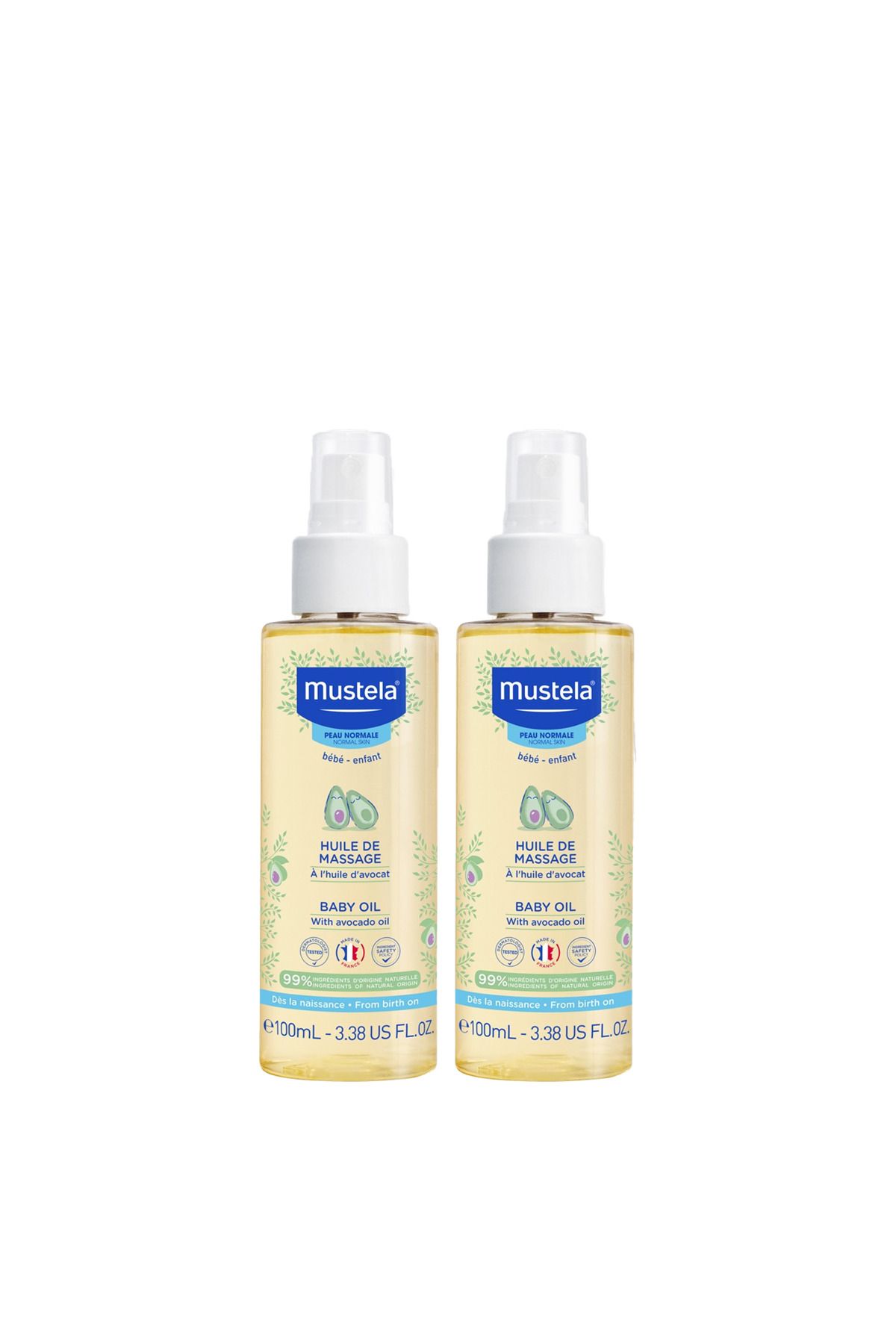 Mustela Baby Oil 100 ml 2 Adet