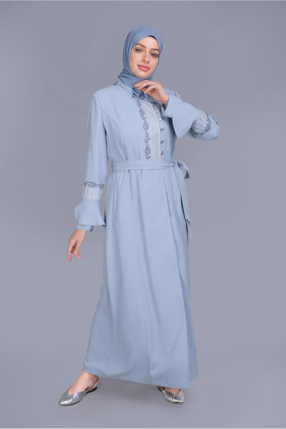 روپوش توری و گلدوزی مشروح 10199 Alvina