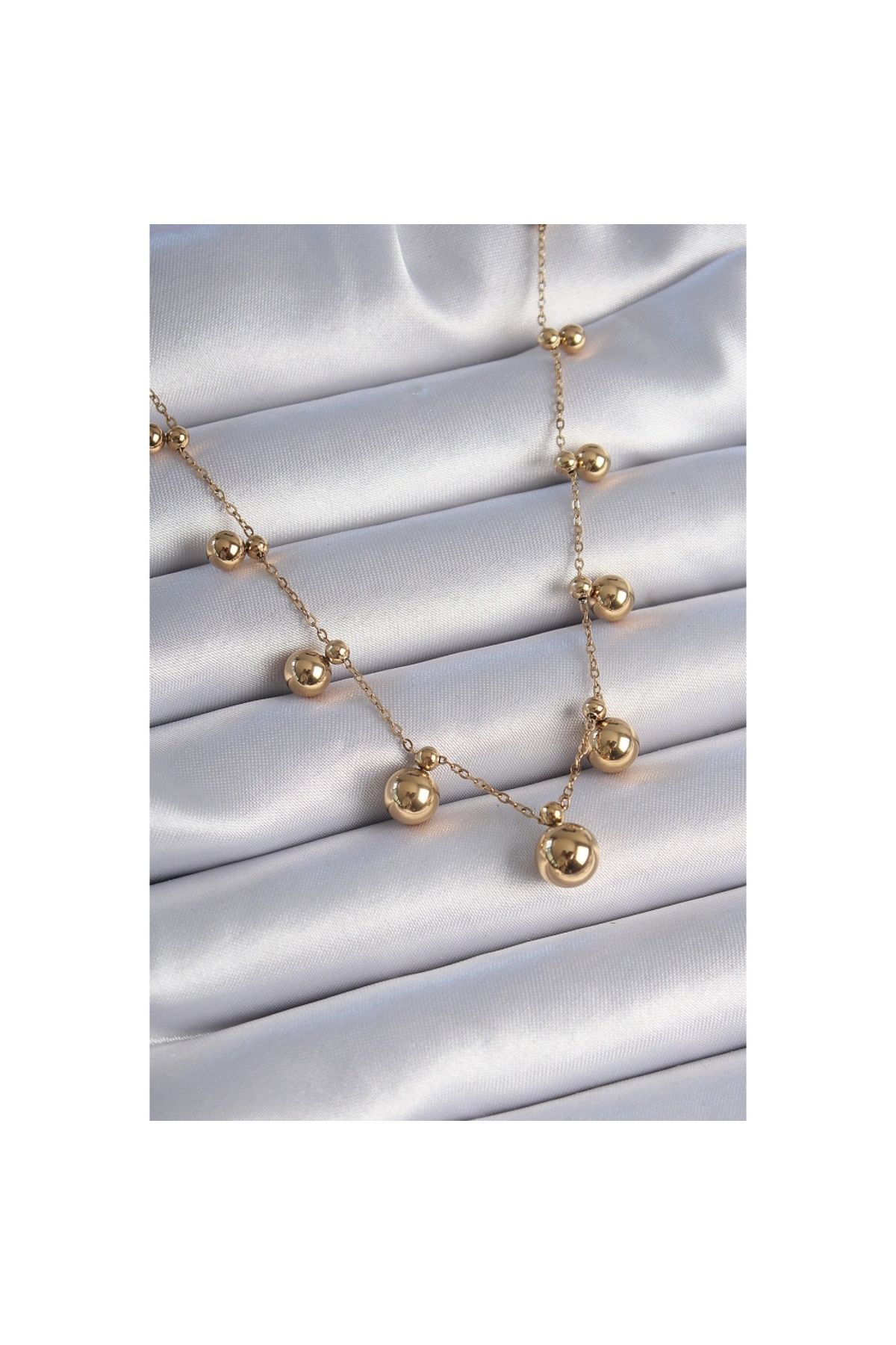 Skygo-316L Steel Gold Color Top Model Women's Necklace - Tj-Bko9345 1