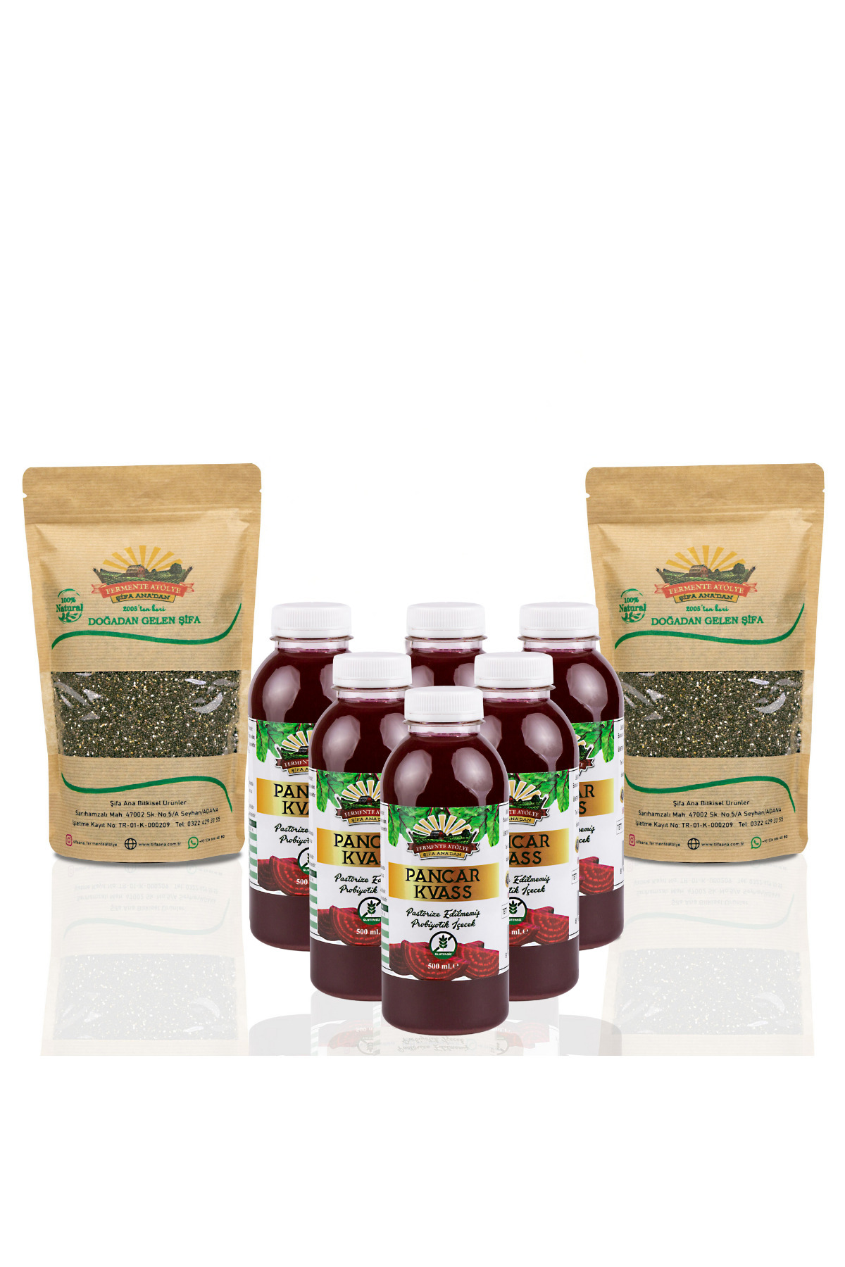 ŞİFA ANA Chia&Pancar Kvass Avantaj Paketi