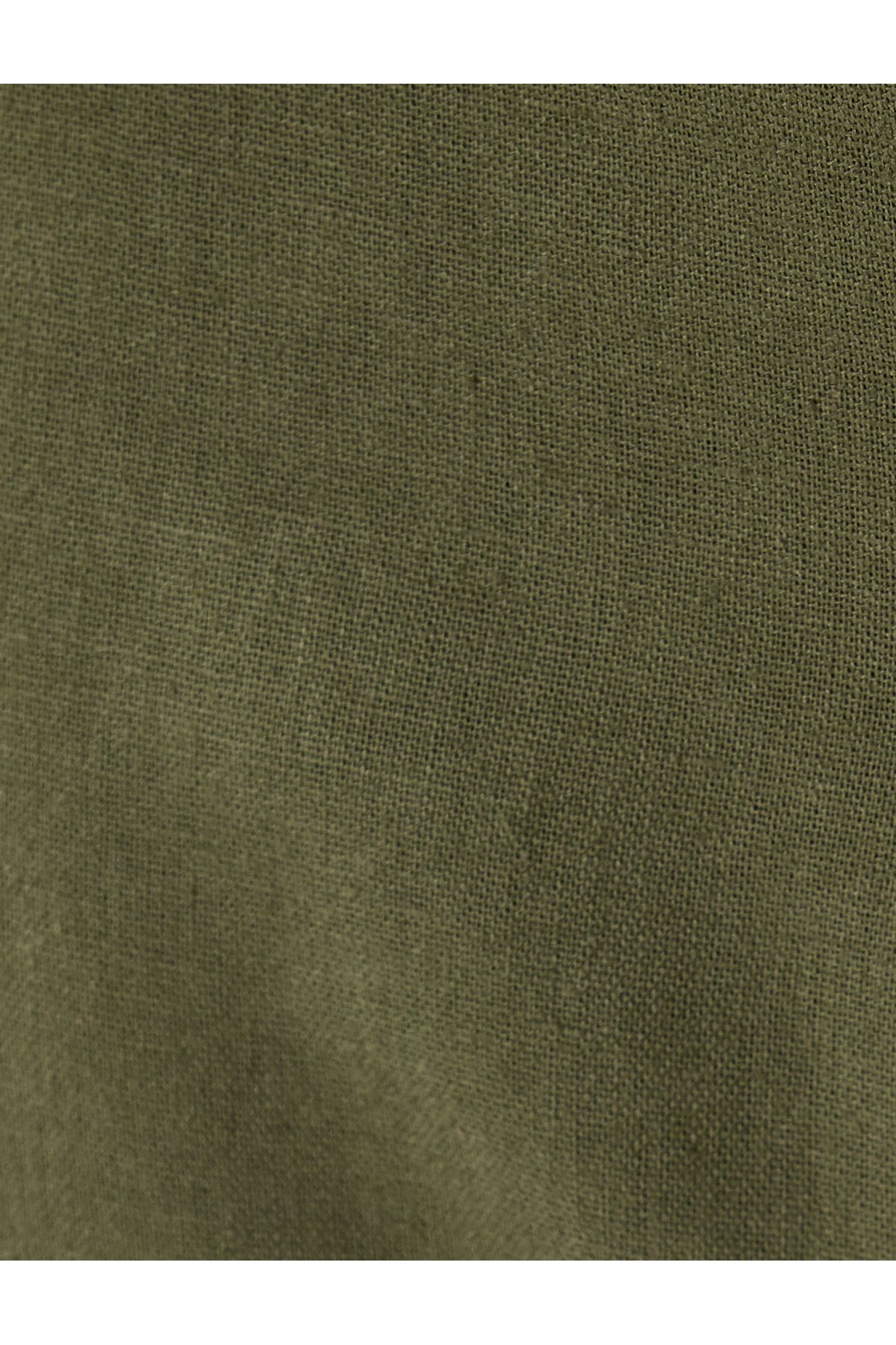 Koton-Kalhoty ze směsi viskózového plátna Chino s detailním knoflíkem v kapsě 6
