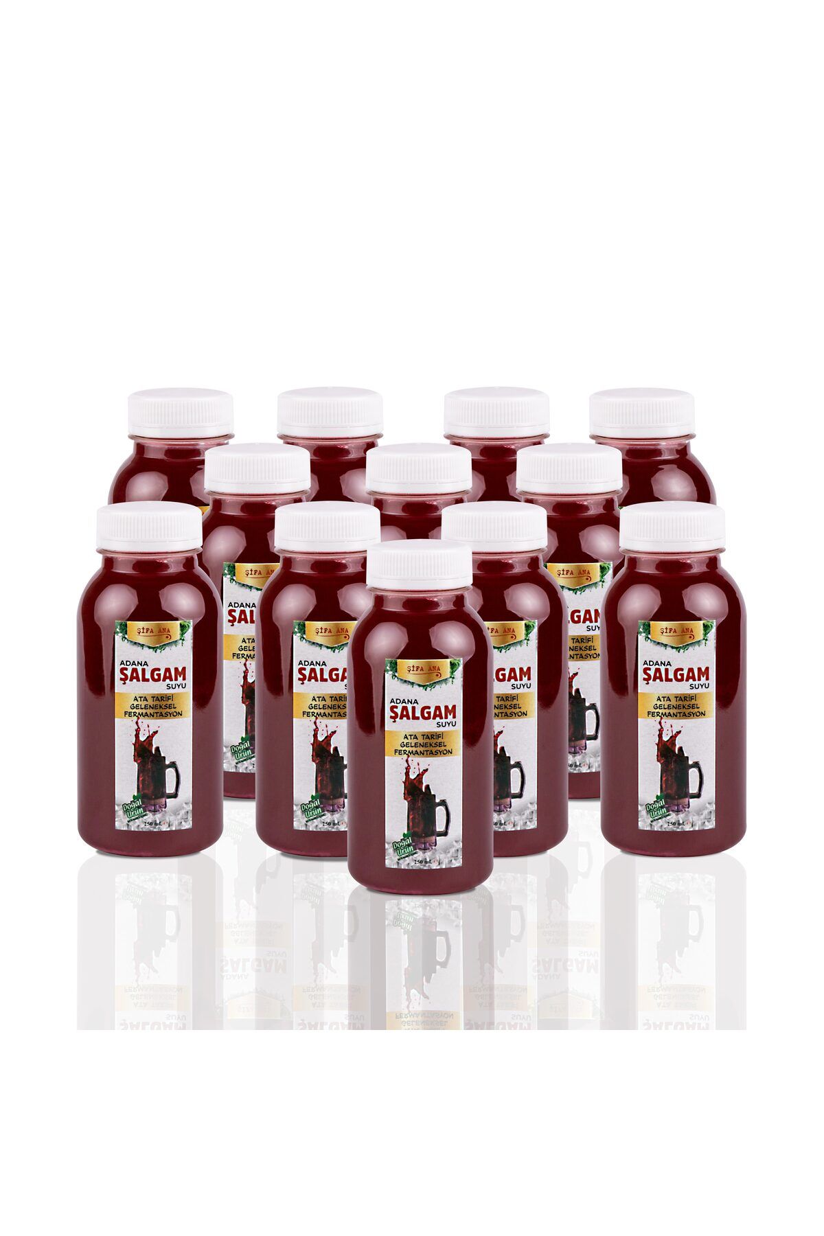 ŞİFA ANA Adana Şalgamı Acısız (12x250 ml) PET ŞİŞE