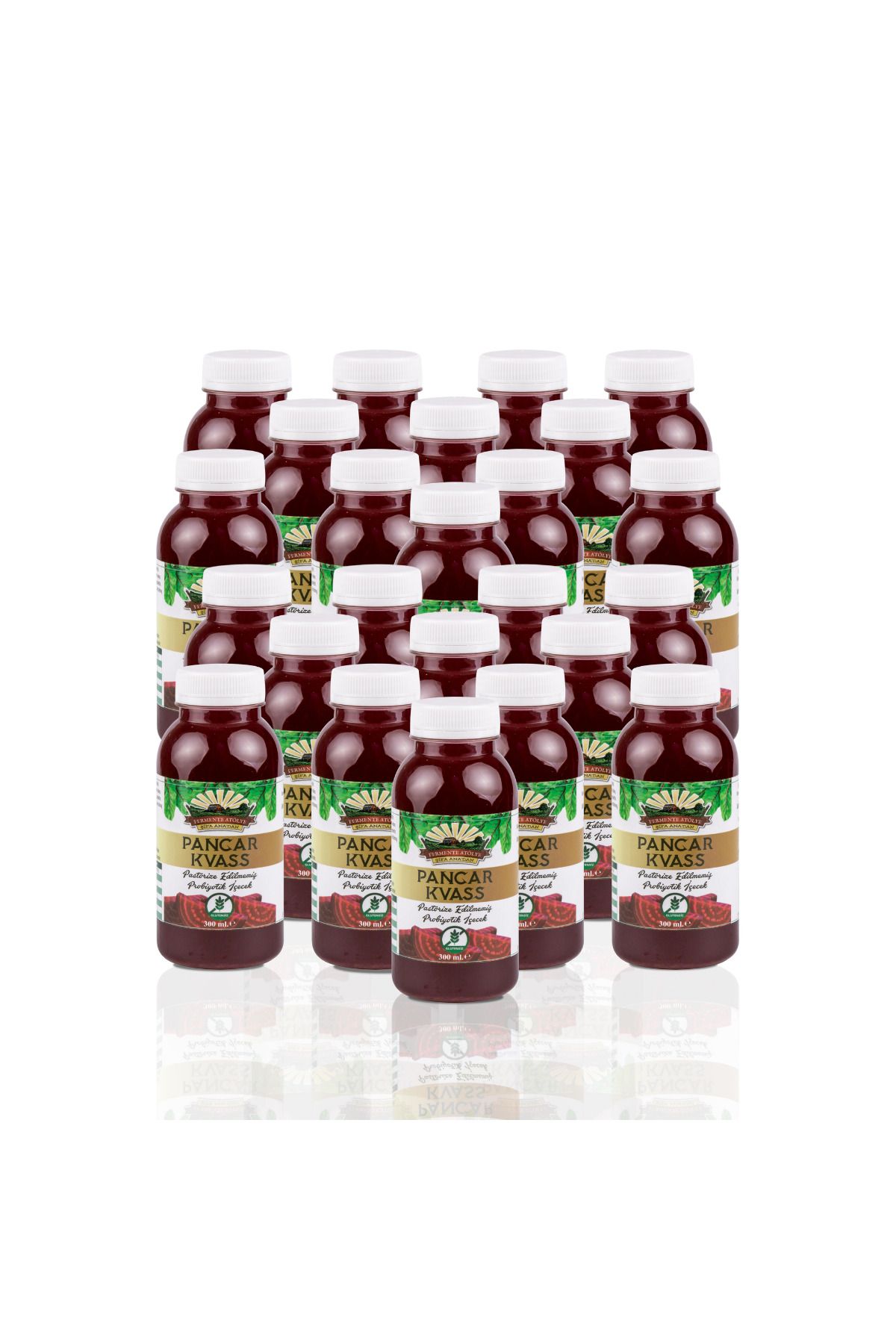 Şifaana 24 Adet Pancar Kvass (300 ml.) (Pet Şişede)