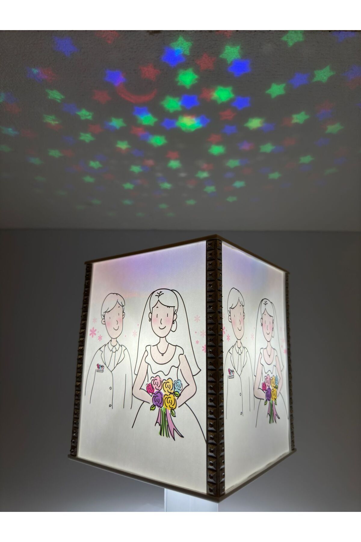 Senden Hediye-Rotating Lamp Shade Night Lamp 3