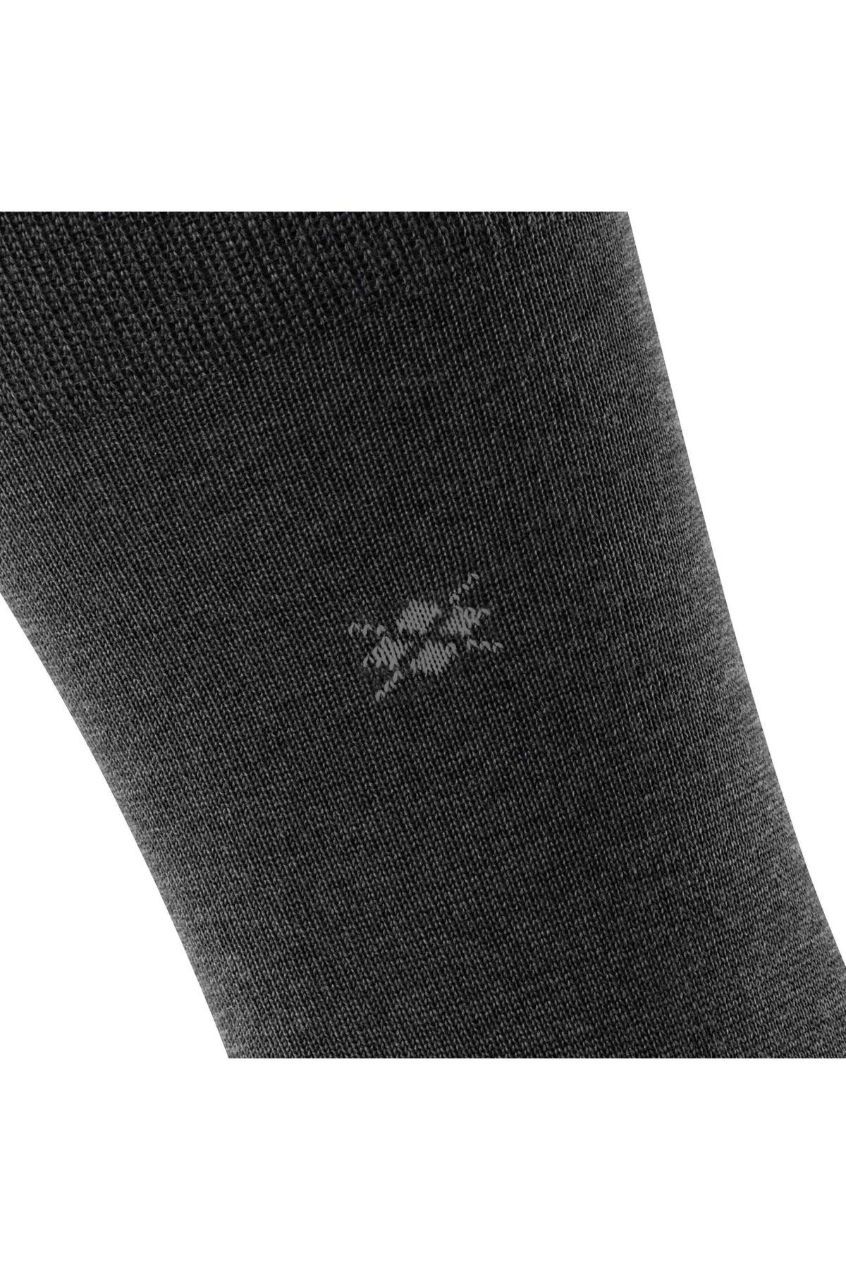 Burlington-Herren Socken LEEDS – Schurwolle, Logo, Uni, Einheitsgröße, 40–46 4