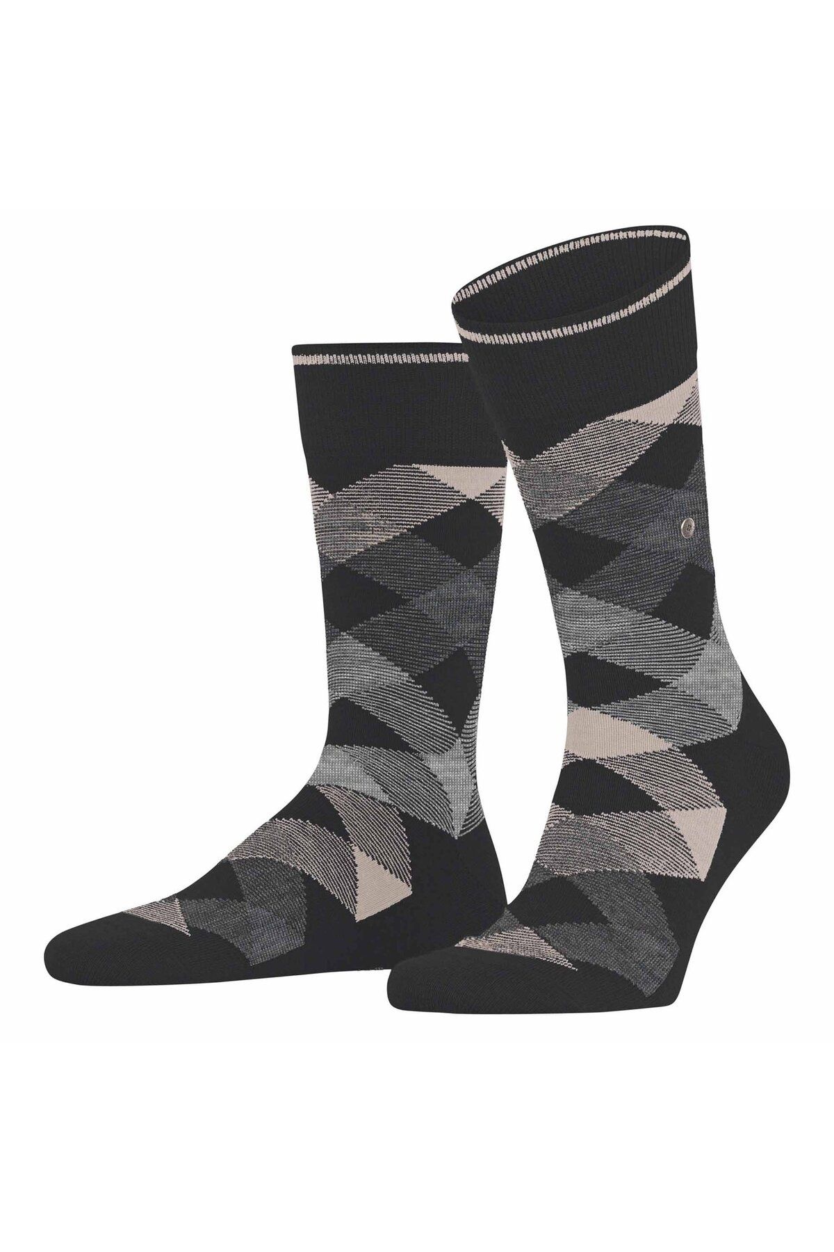 Burlington-Herren Socken NEWCASTLE - Schurwolle, Clip, Raute, Onesize, 40-46 5