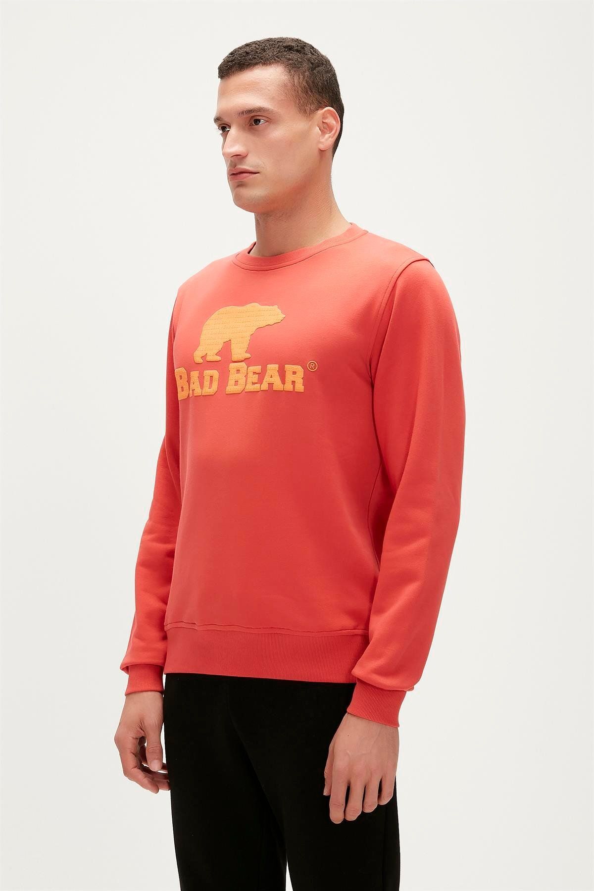 Bad Bear-شعار Crewneck الزنجبيل والقرفة المطبوعة الرجال البلوز 4