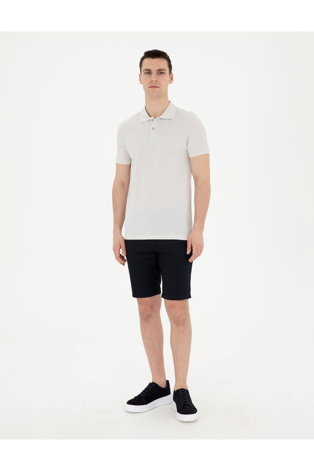 Pierre Cardin-Tricou de bază slim gri deschis 50291625 -VR001 4