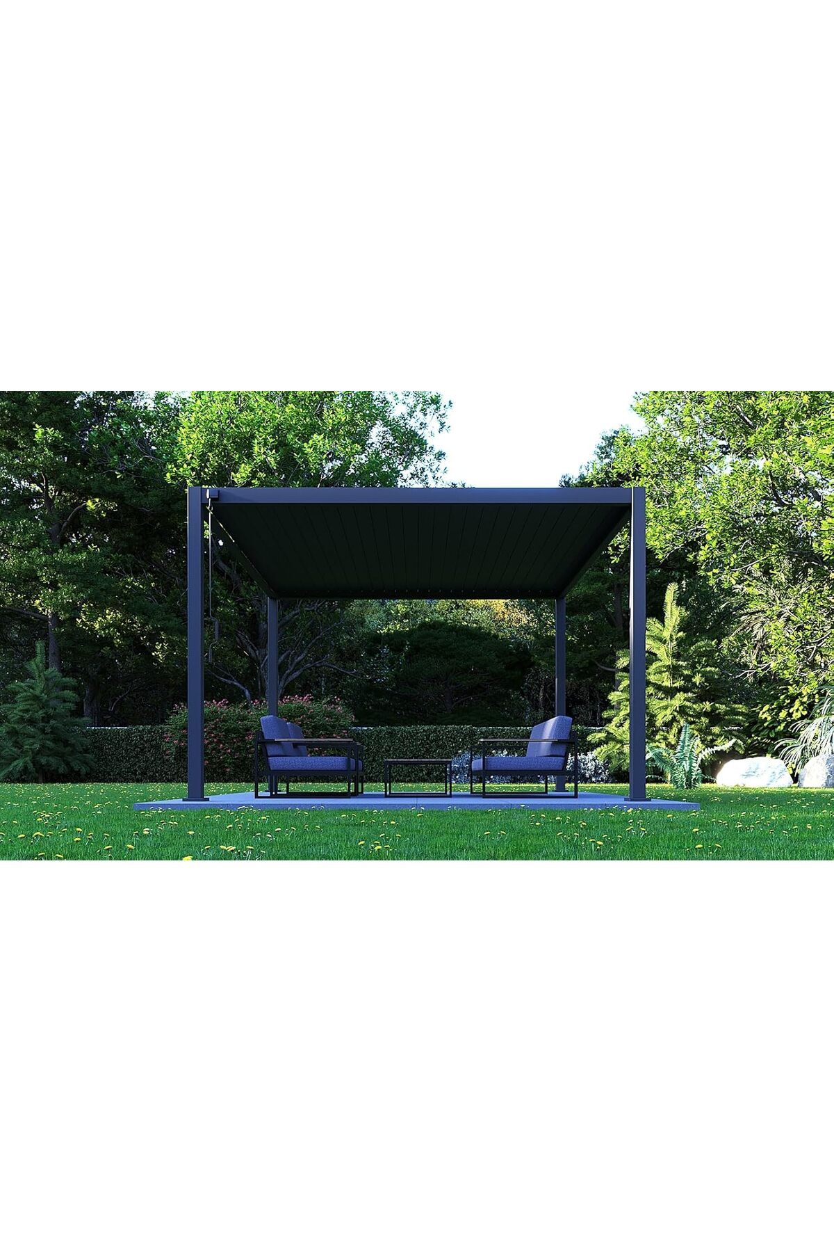 Adezza Kozmos Alüminyum Pergola - 3.0m x 4.0m - Antrasit