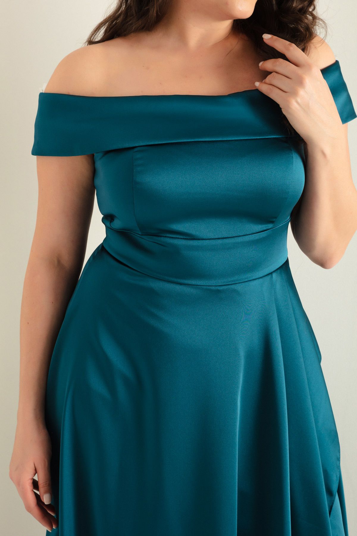 Lafaba-Rochie de seară din satin și rochie de absolvire pentru damă 4