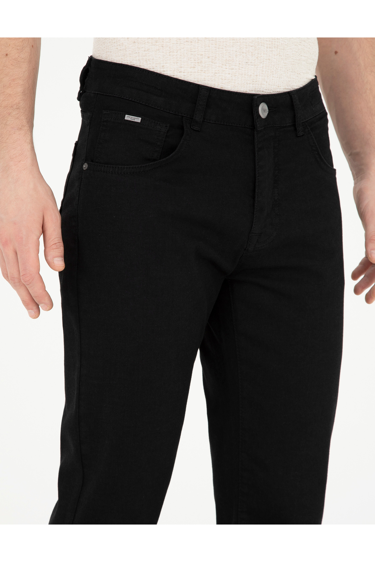Pierre Cardin Siyah Straight Fit Jean Pantolon 50285141-VR046 görsel 5