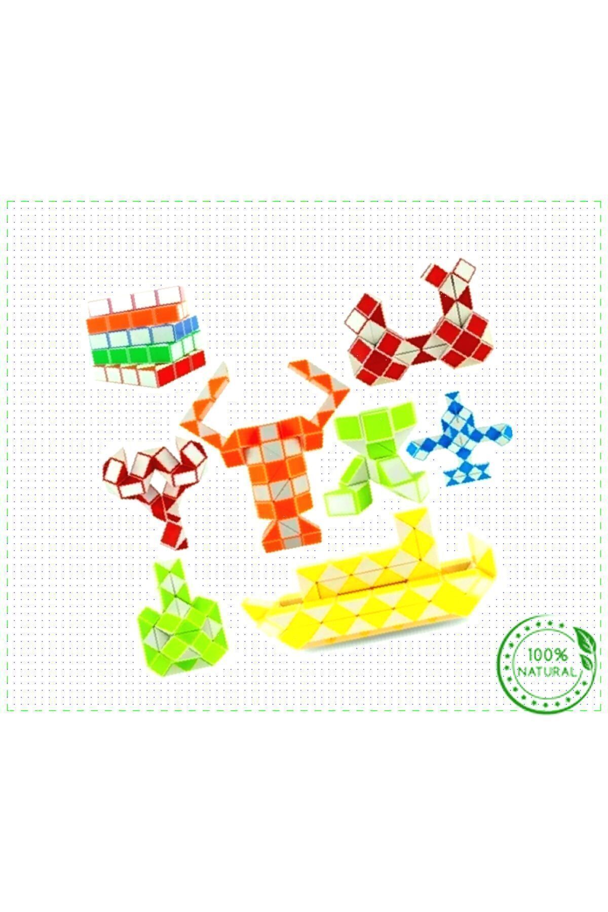 OMZ Şekilden Şekile Giren Sihirli Yılan Zeka Küpü Snake Magic Cube Kız Oyuncakları Erkek Cocuk fotoğrafı 3 (önizleme)