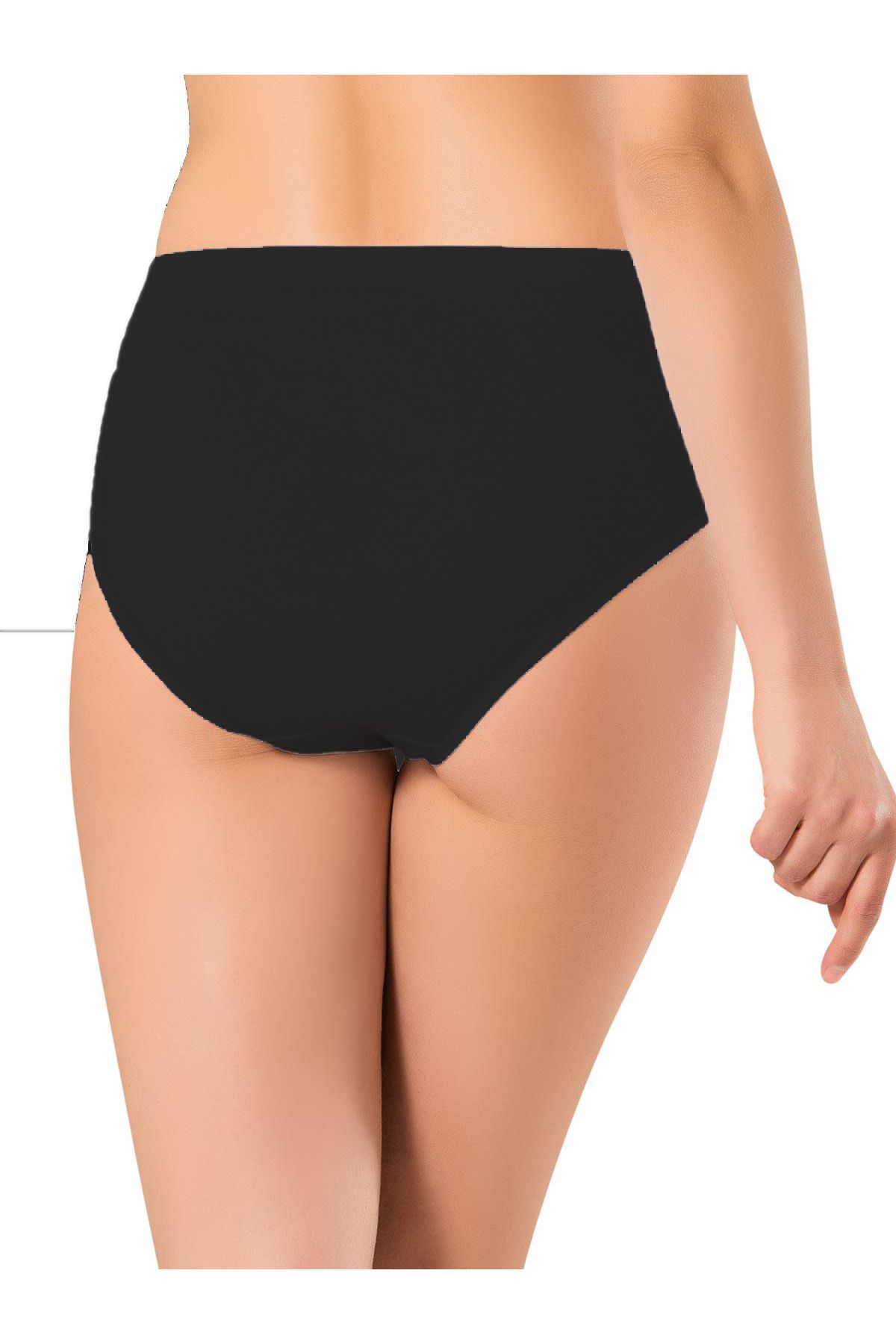 Namaldı-218 Women's Rib 100% Cotton High Waist Bato Panties 2