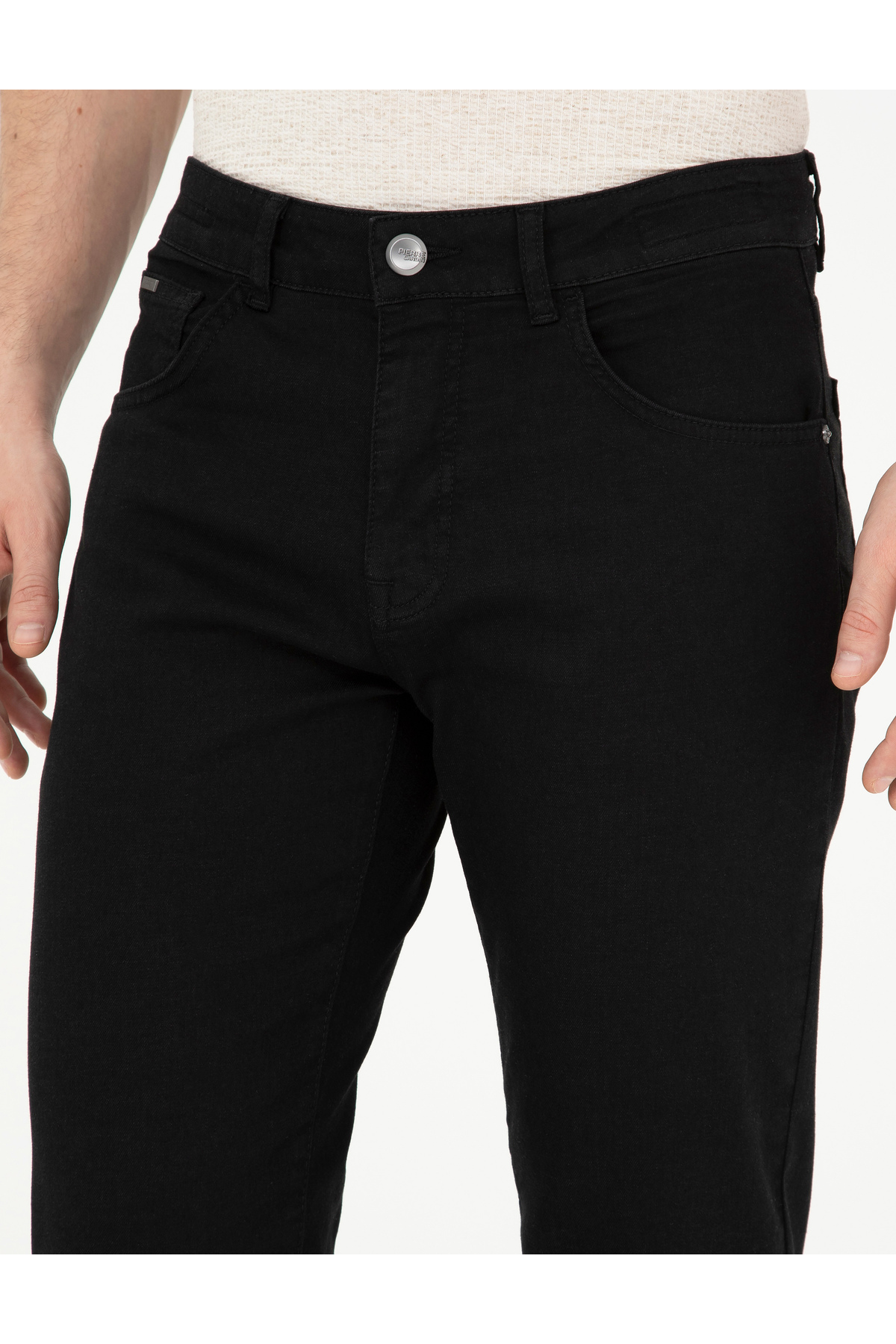 Pierre Cardin Siyah Straight Fit Jean Pantolon 50285141-VR046 görsel 6