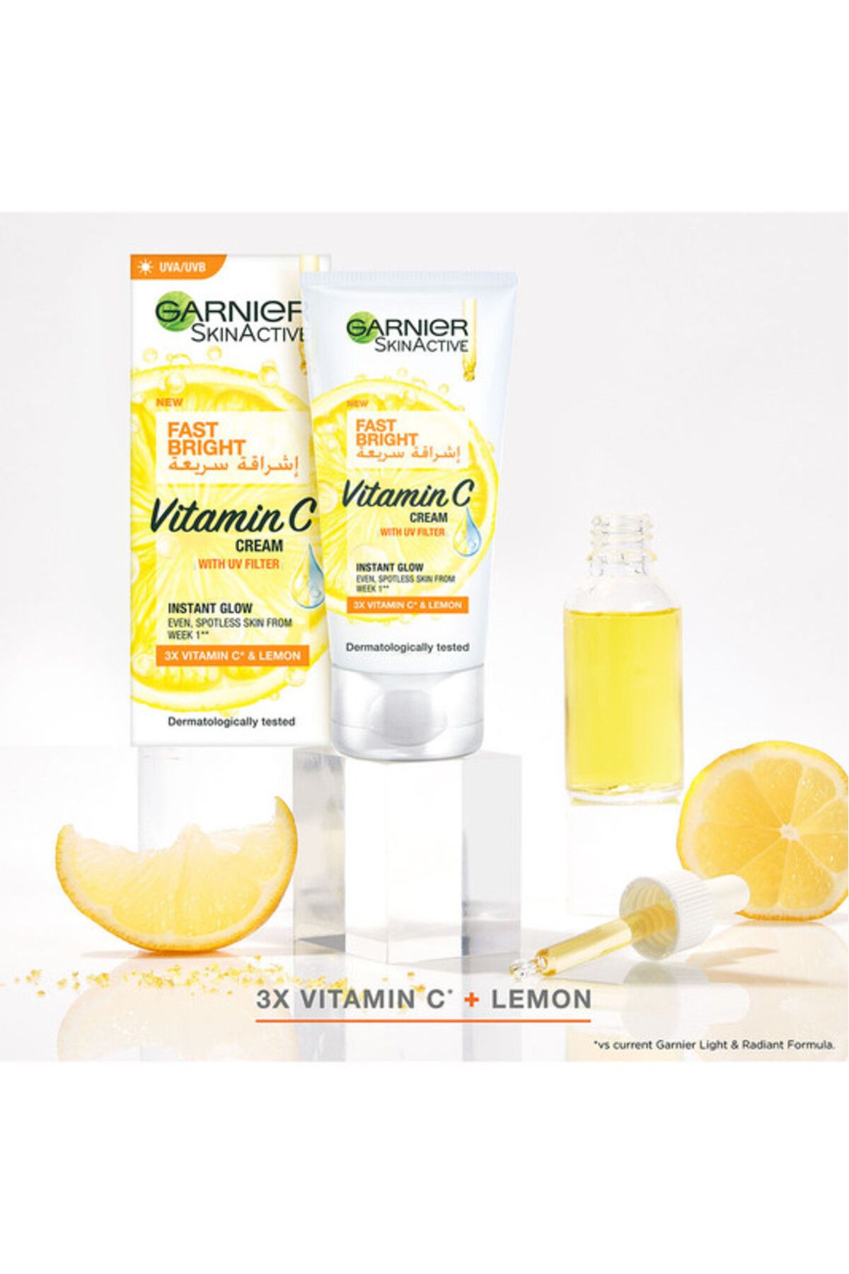 Garnier-SkinActive Fast Bright Day Cream with 3x Vitamin C and Lemon 50ml 5