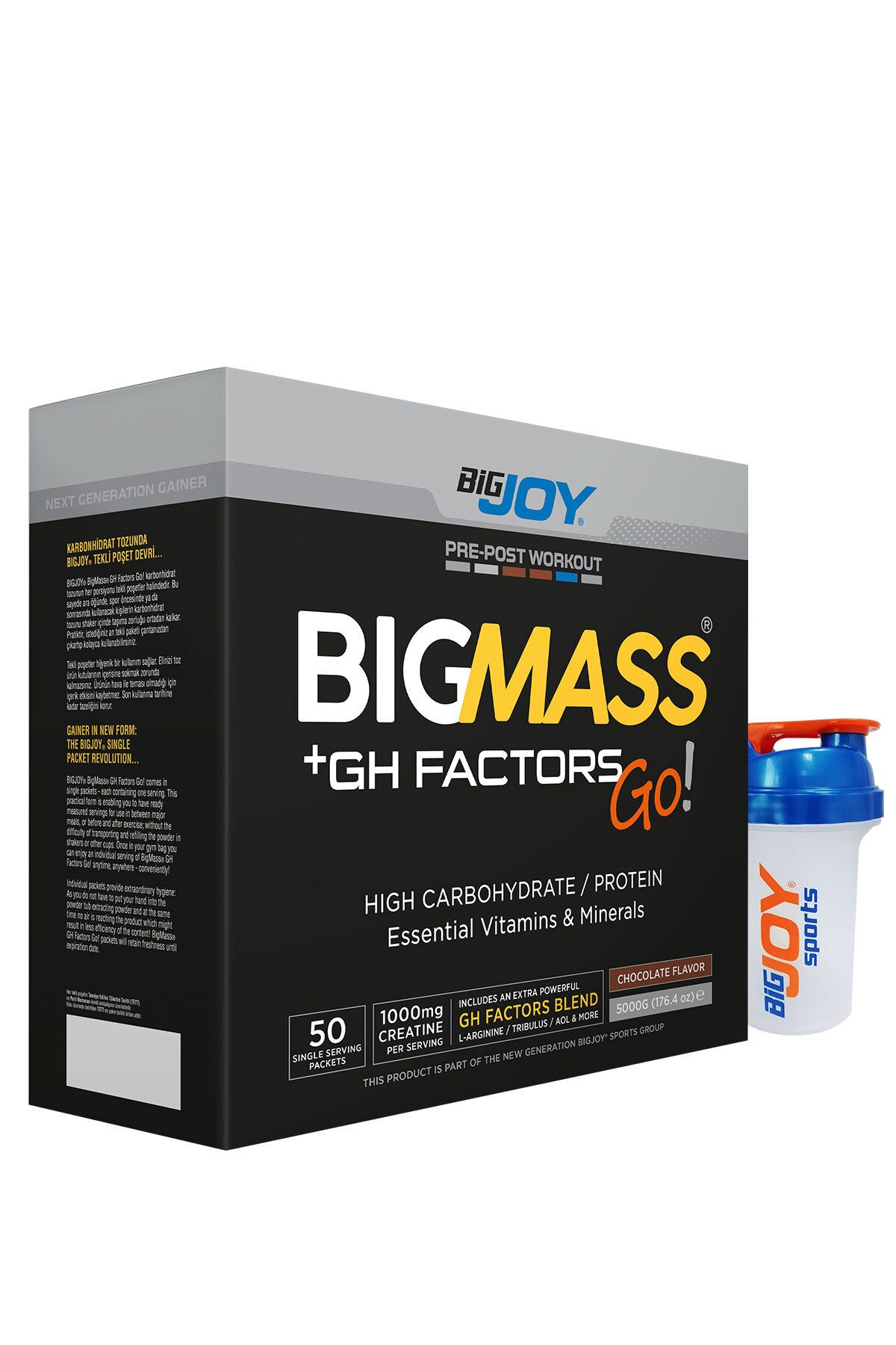 Bigjoy Sports Bigmass Gh Factors Mass Gainer 50 Servis (5 KG)çikolatalı High Carbonhidrate&protein&vitamins