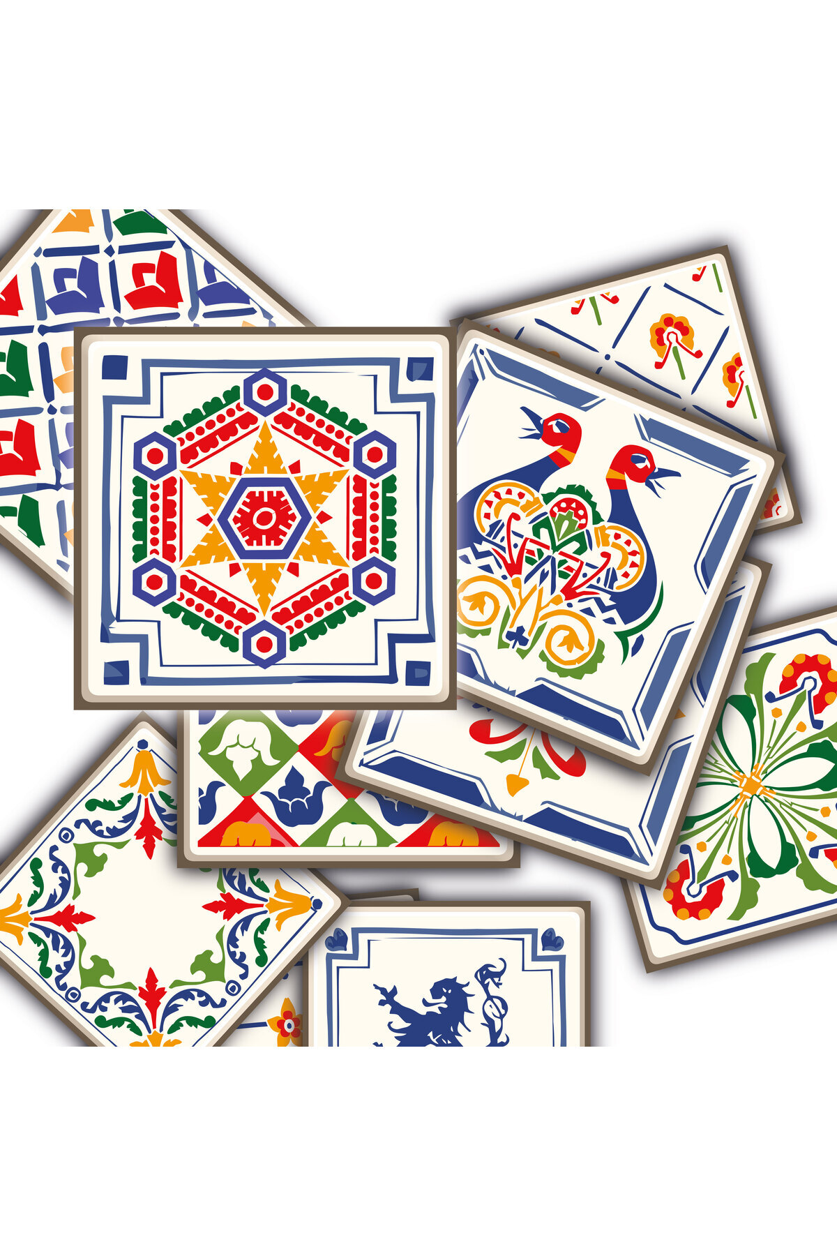 TİNK Kendinden Yapışkanlı Oyun Desenli Pvc Karo 20x20 Cm 6'lı Paket