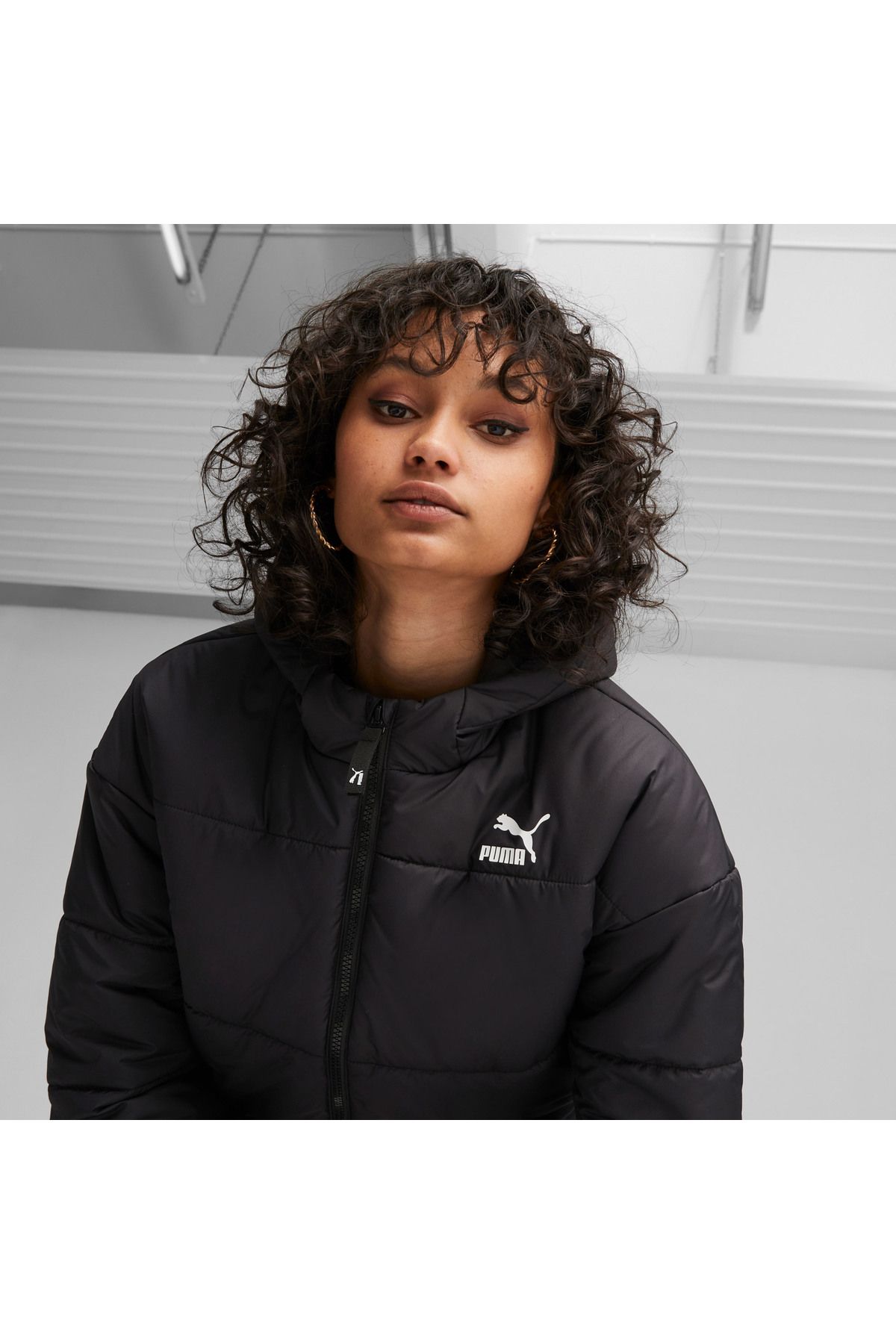 Puma-سترة نسائية سوداء مبطنة كلاسيكية 7