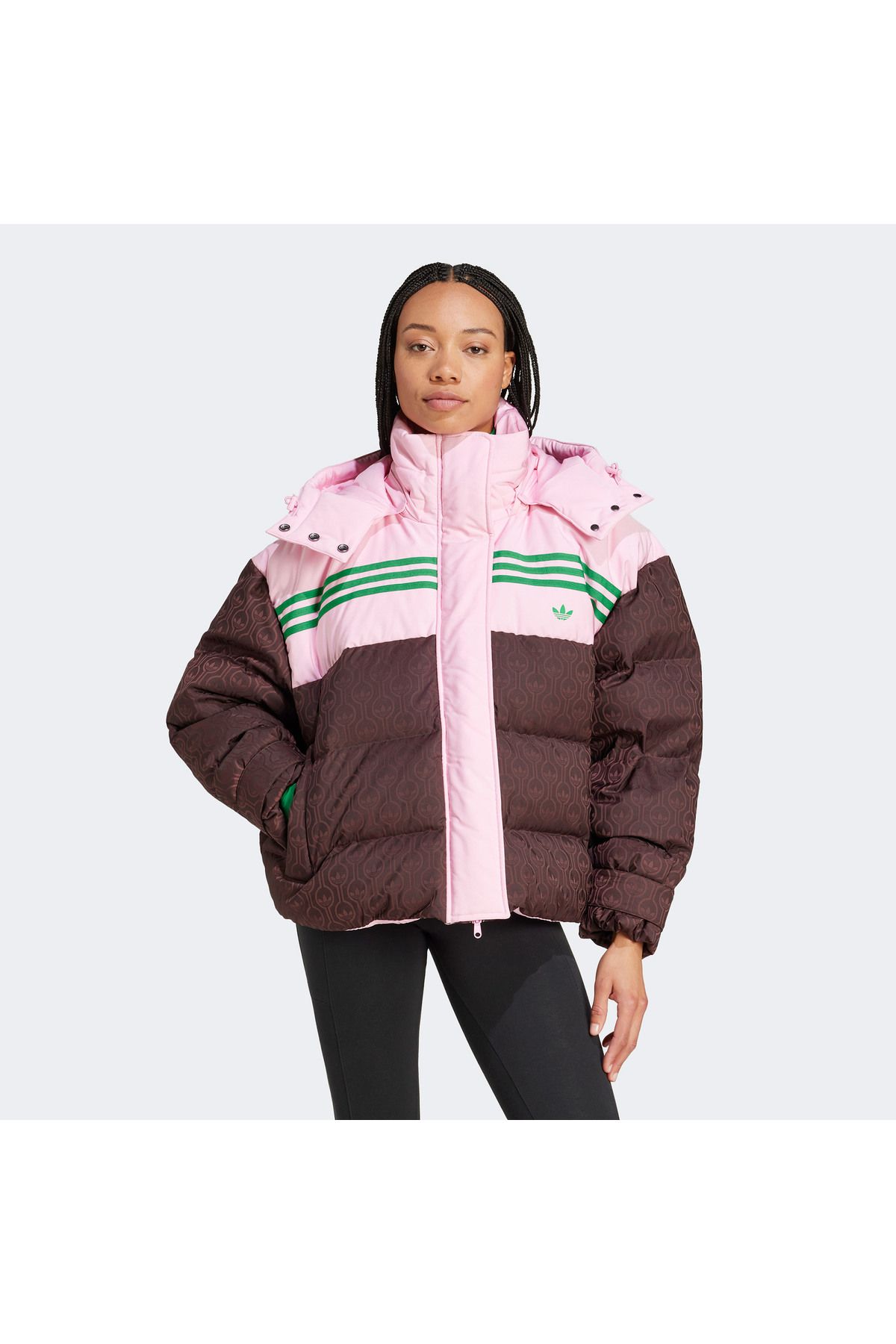 adidas-Premium Women's Pink/Brown Coat 2