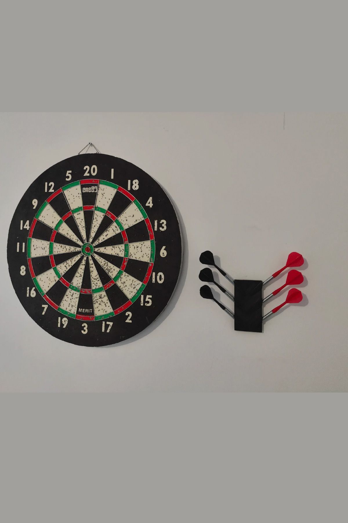 3D Dart Ok Tutucu Stand 6’lı - Siyah - Vida Dahil